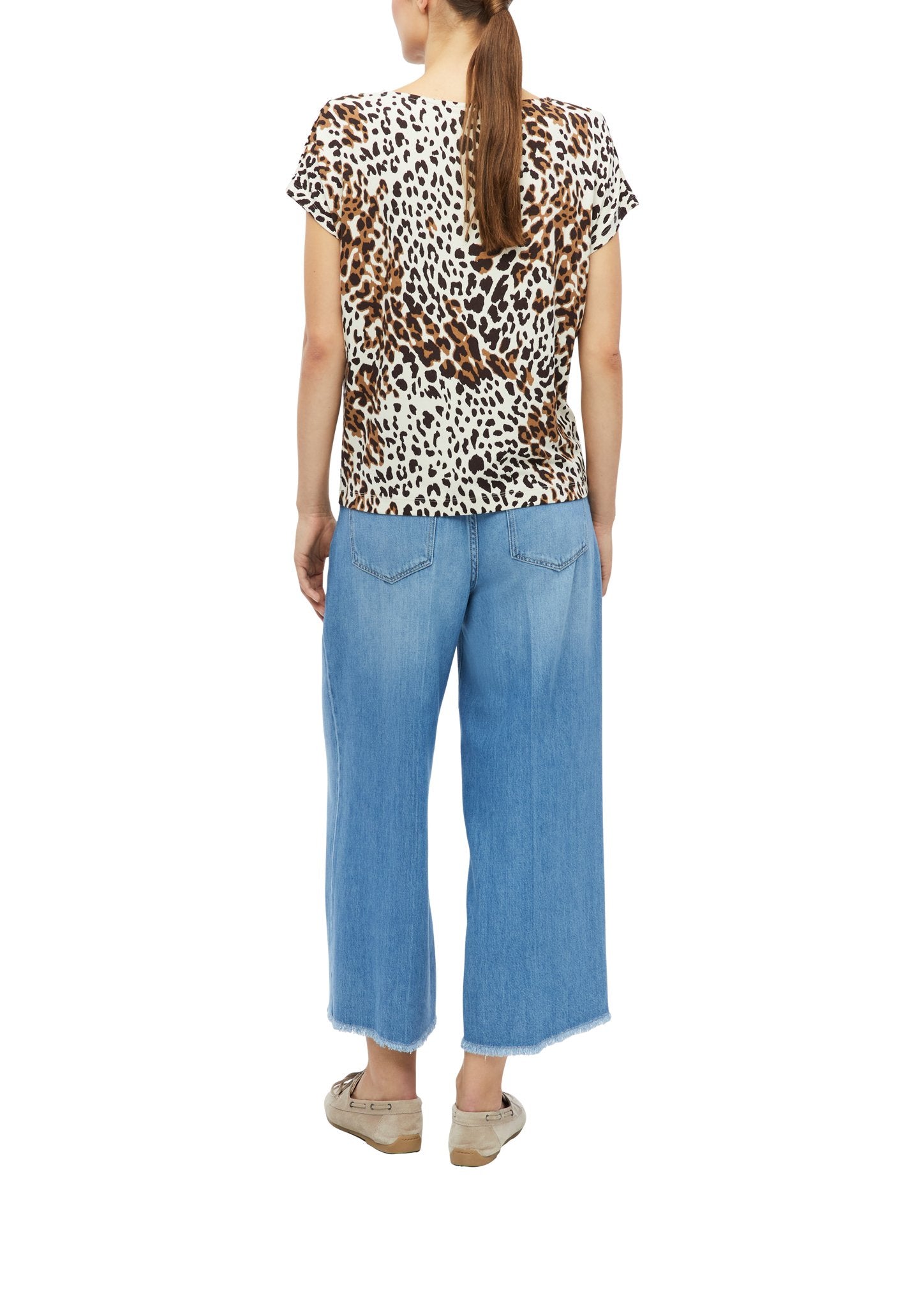 S. Oliver red Damen T-Shirts A White