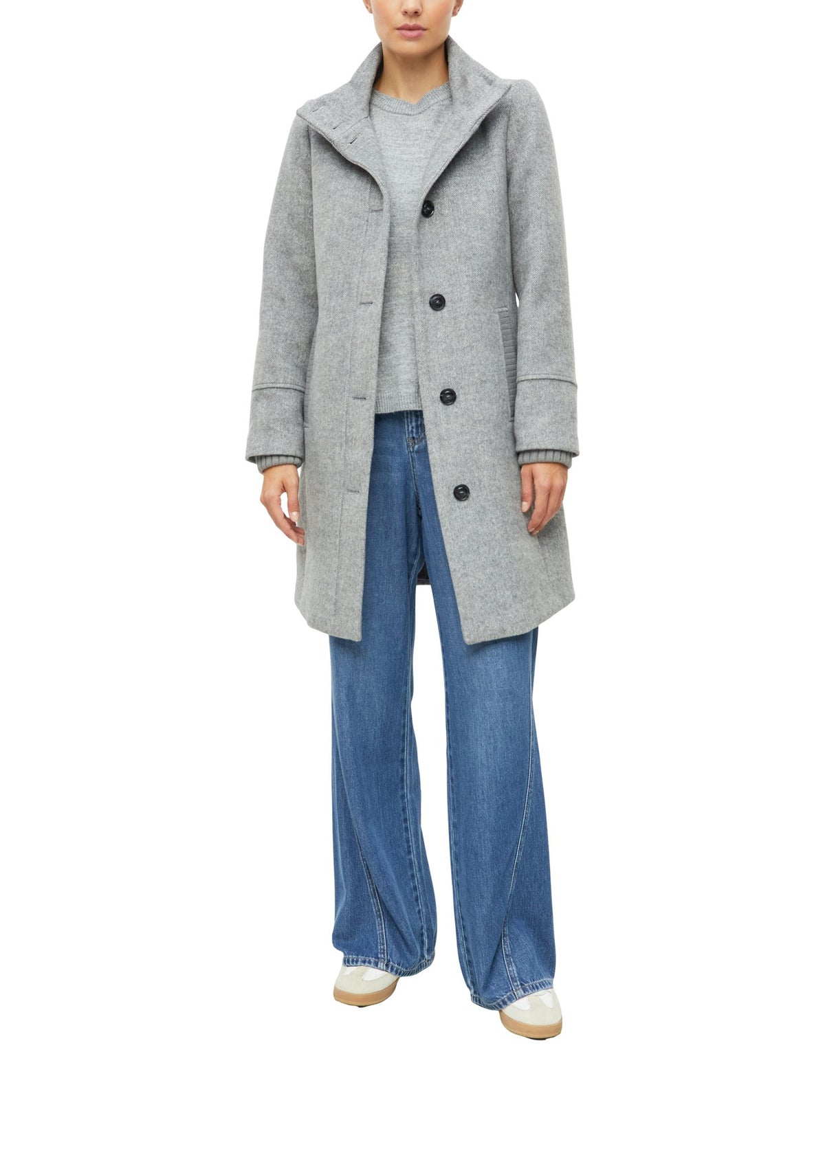 S. Oliver red Damen Mantel Q Grey/Black