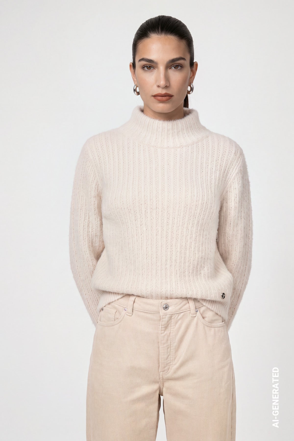 Monari Damen Pullover  Crème Brulé