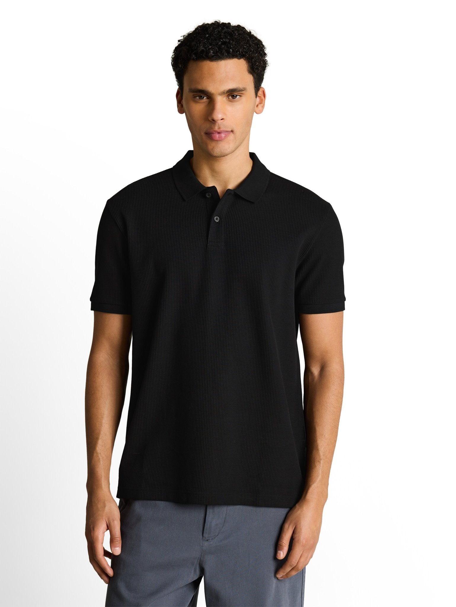 Tom Tailor denim Herren Polo-Shirts Black