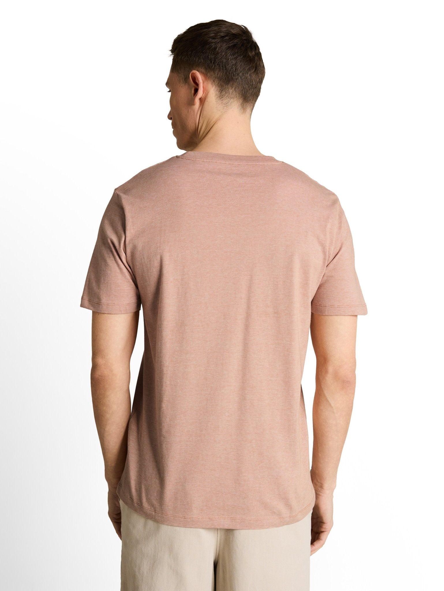 Tom Tailor denim Herren T-Shirts kurz Faded Copper Or