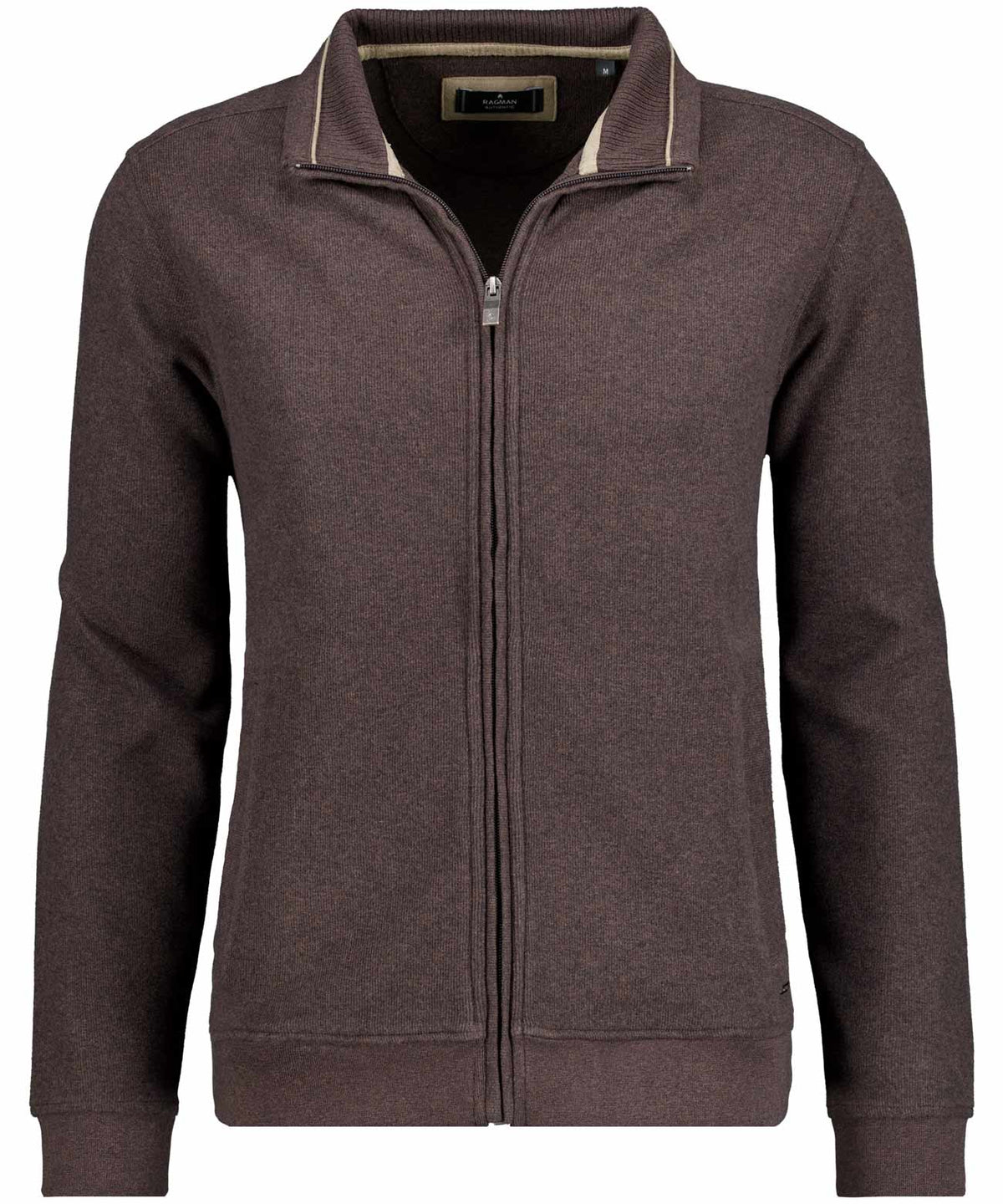 Ragman Herren Strickjacken Mokka