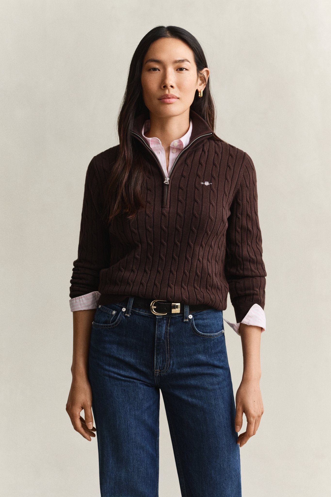 Gant Damen Sweatshirts Deep Brown