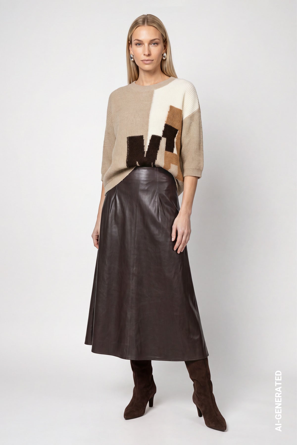 Monari Damen Pullover  Cappuccino
