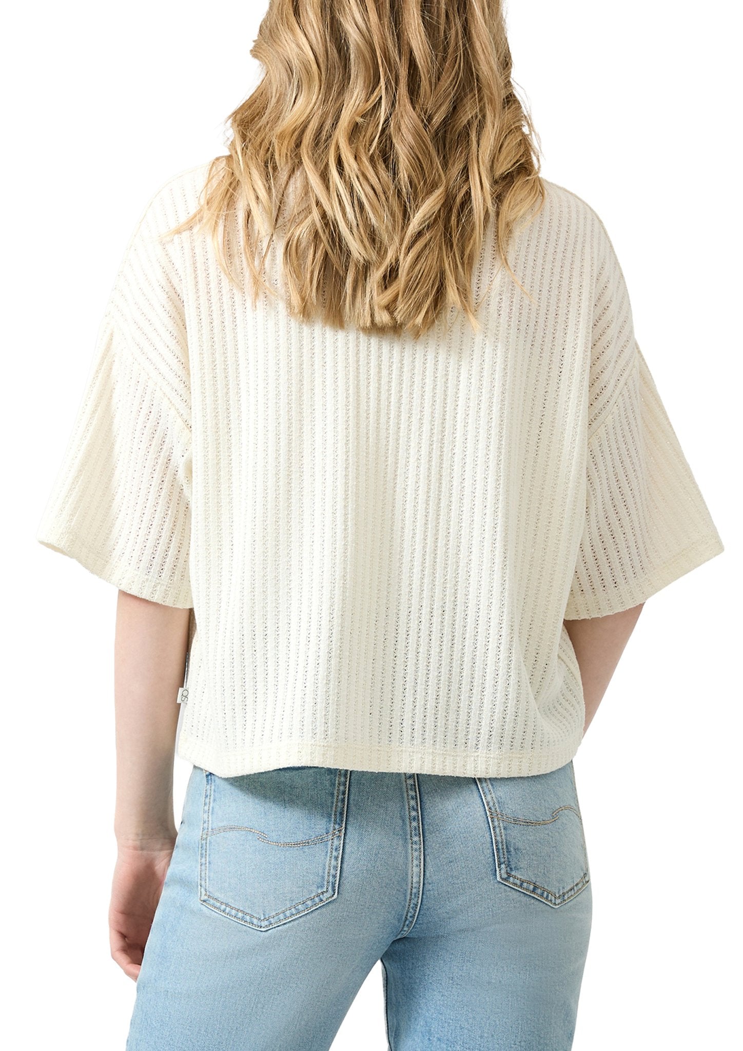 QS by S.Oliver Damen T-Shirts  White