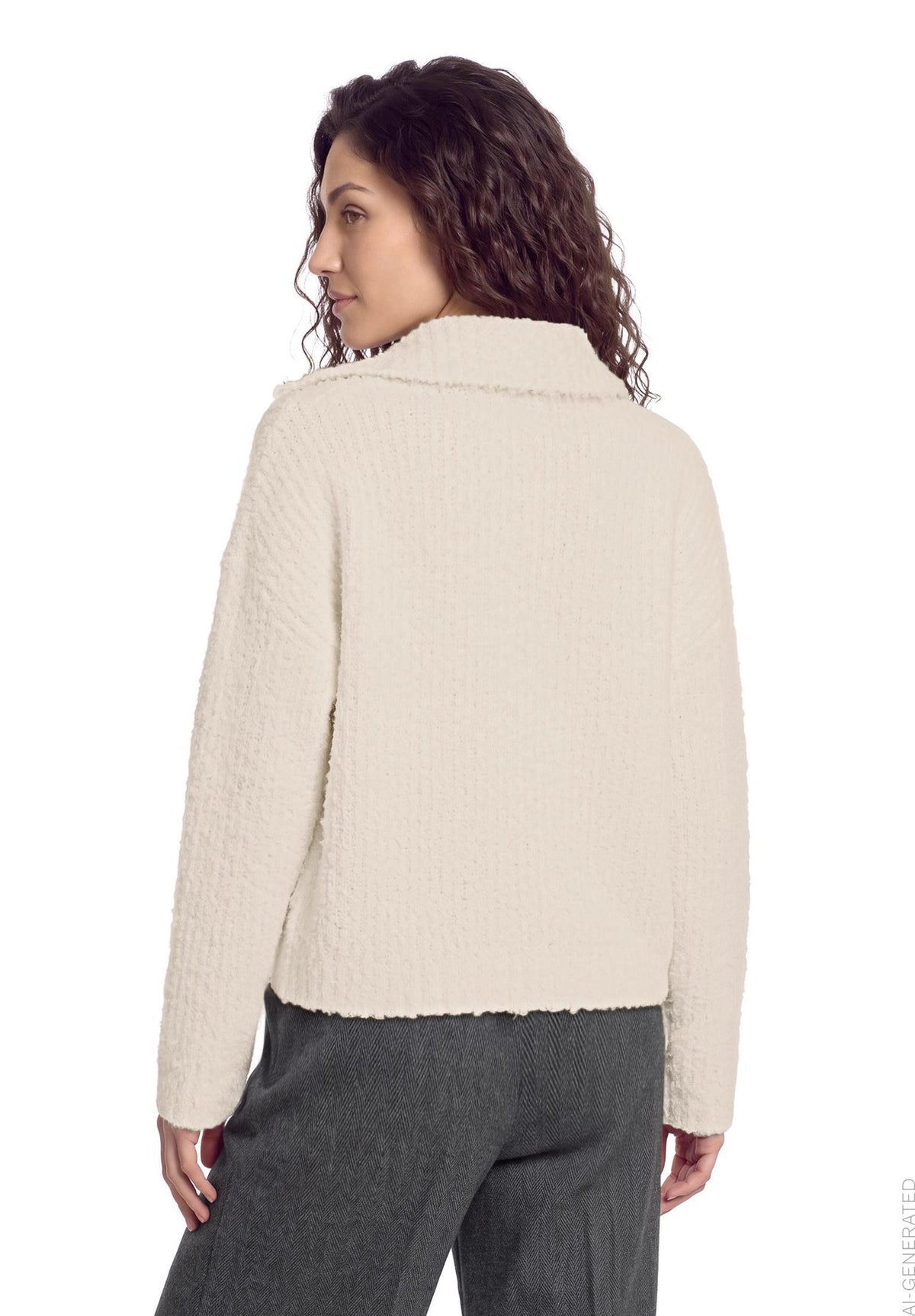 Cartoon Damen Pullover Eggnog