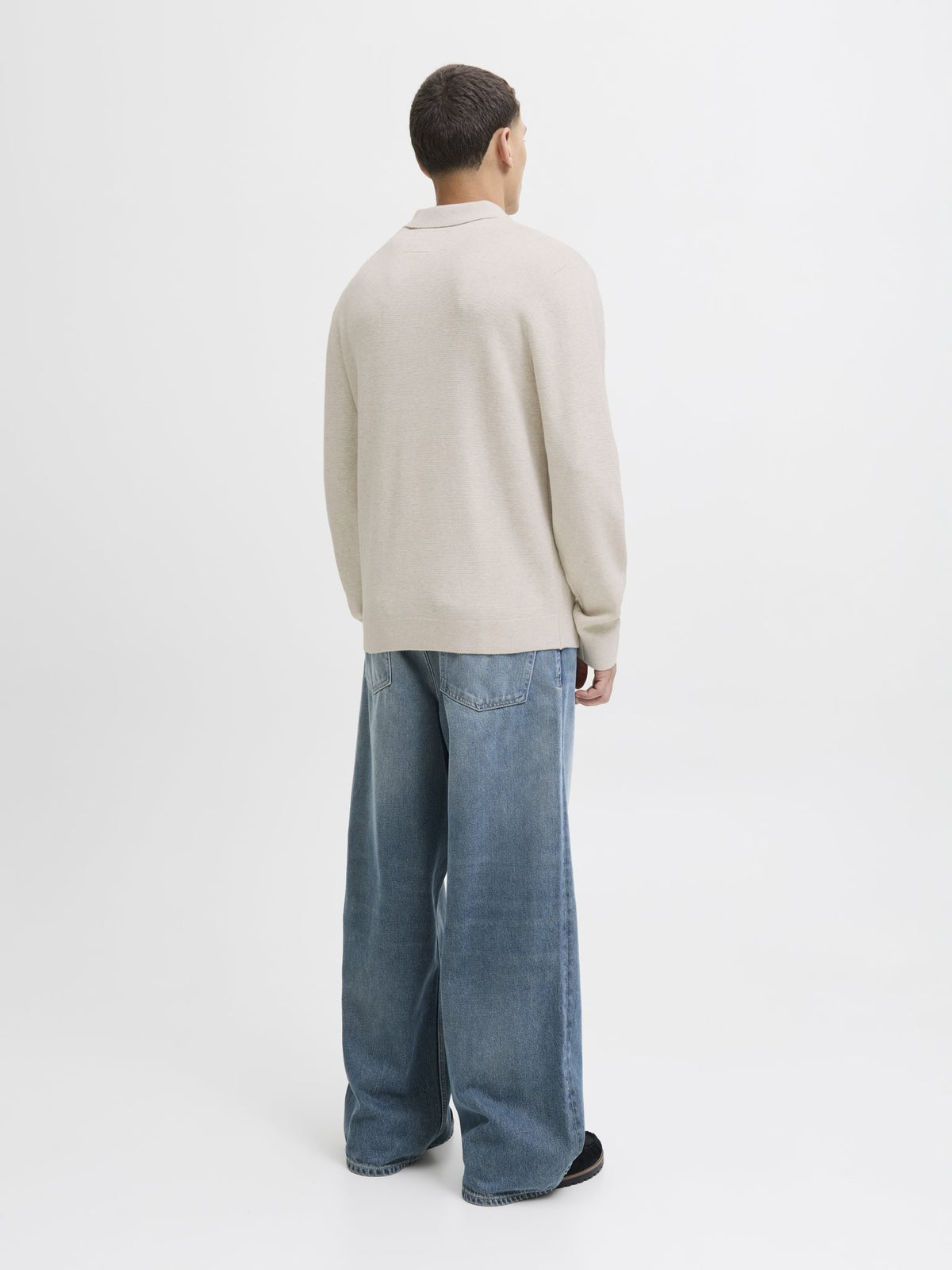 Jack & Jones Herren Pullover Cloud Dancer/Me