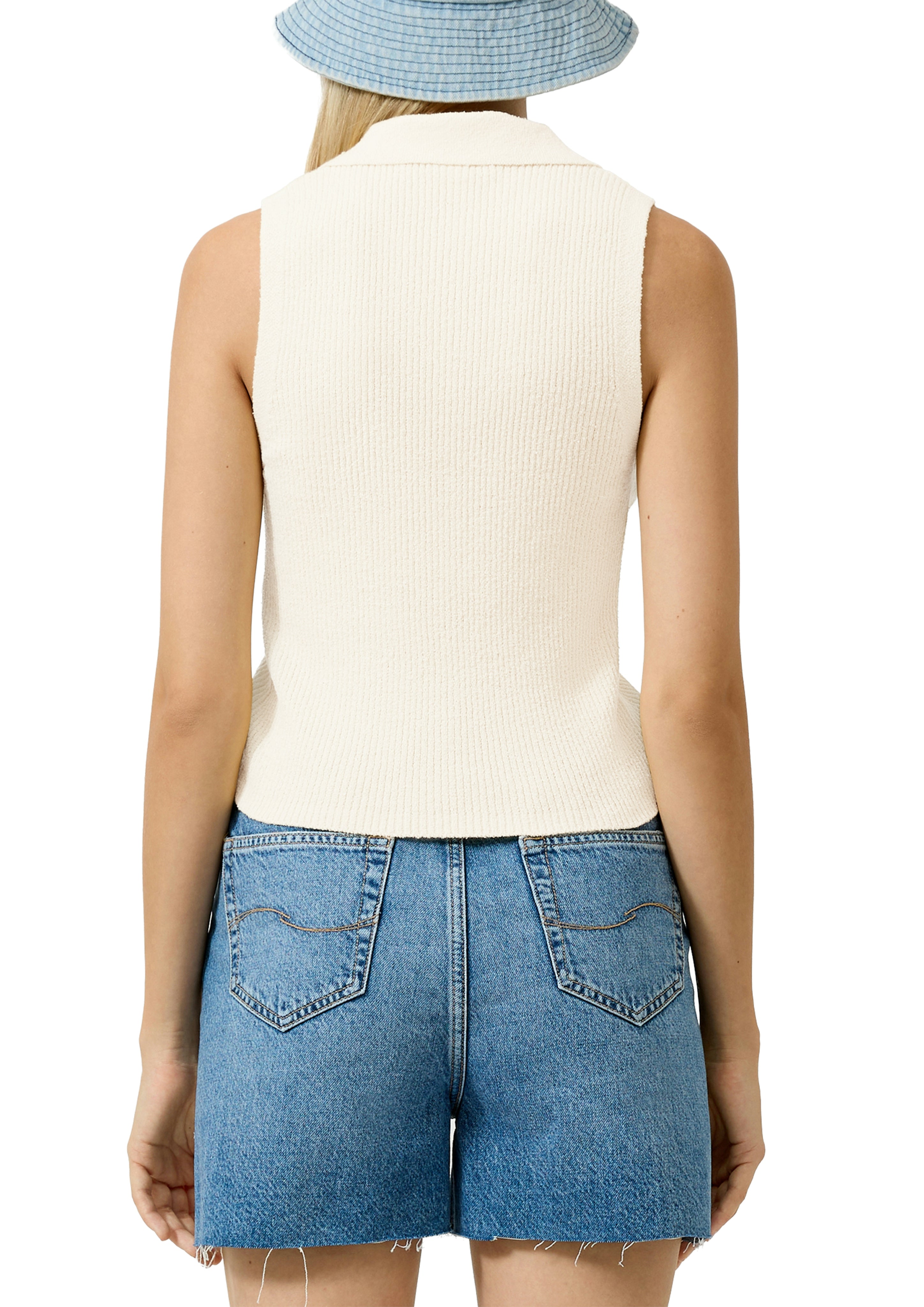 QS by S.Oliver Damen Pullover White