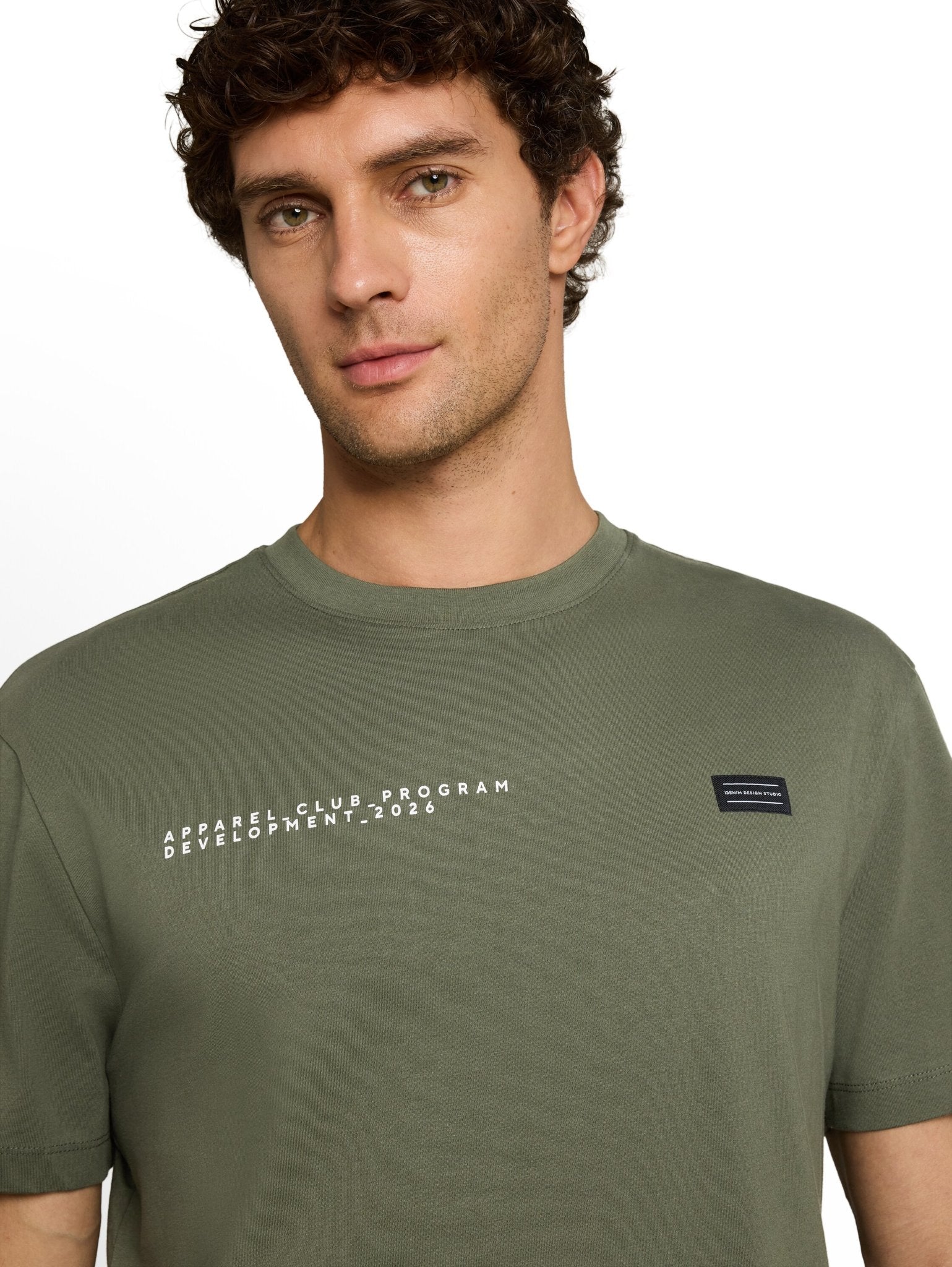 Tom Tailor denim Herren T-Shirts kurz Urban Olive Gre