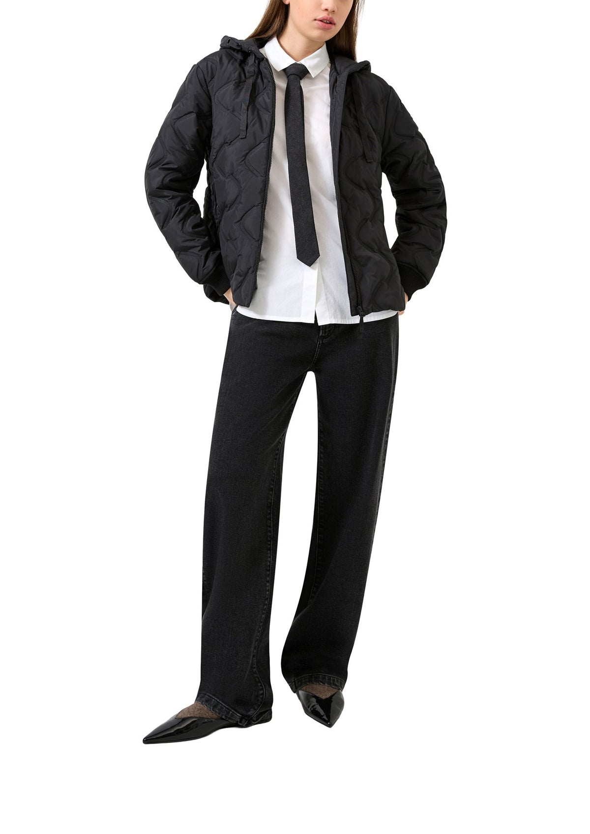 QS by S.Oliver Damen Jacken  Grey/Black
