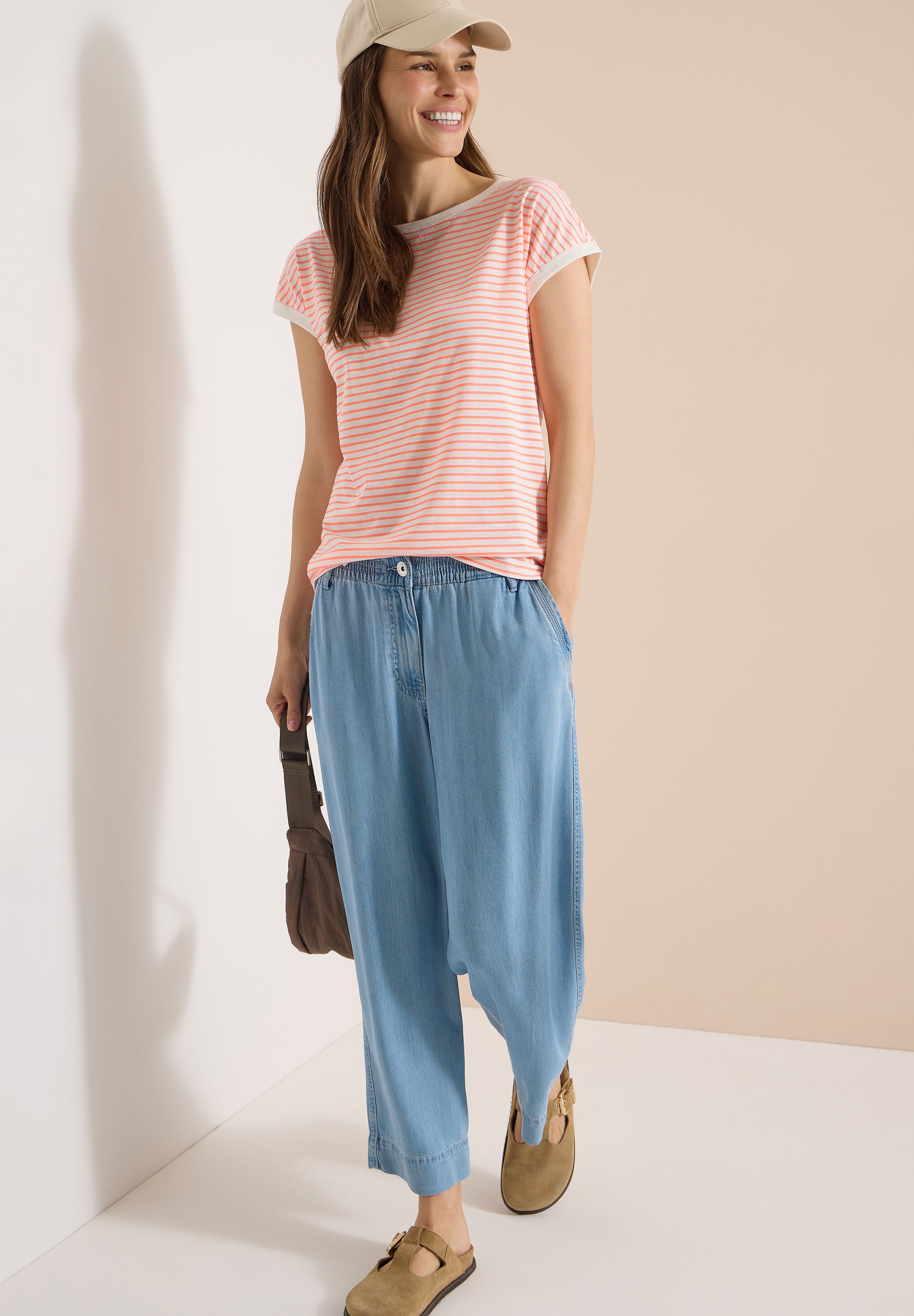 Cecil Damen T-Shirts  Coral