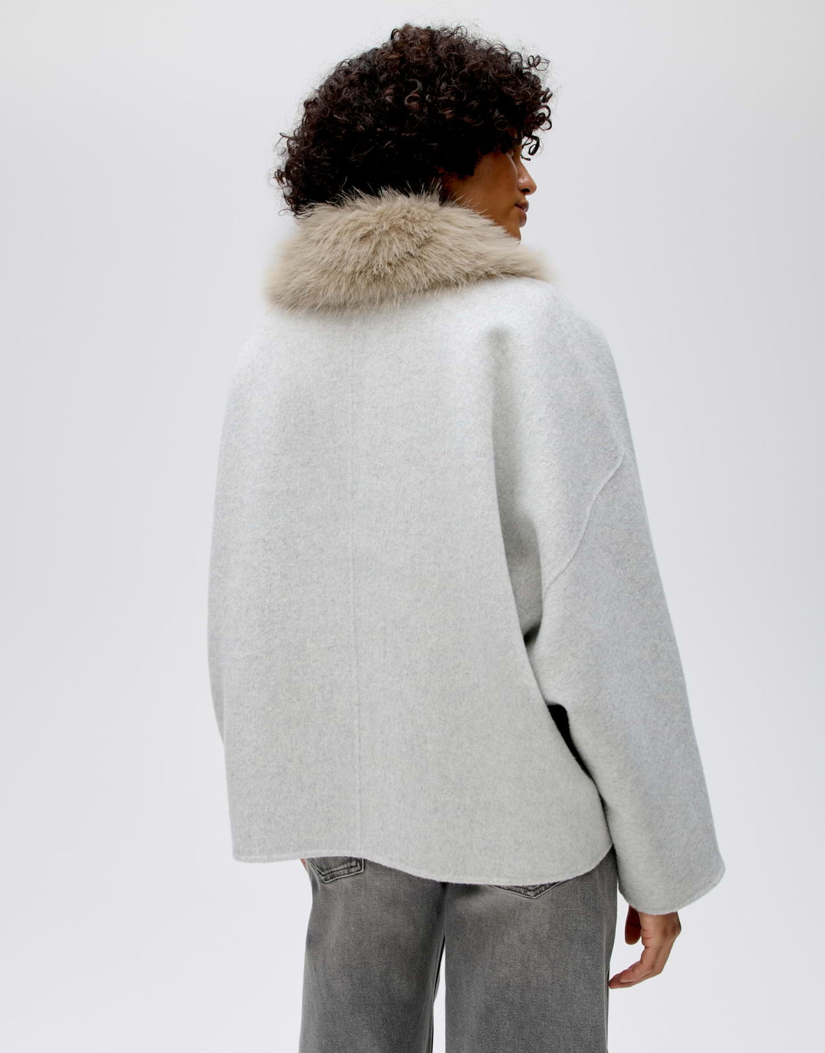 Opus Damen Jacken Hazy Fog Melang