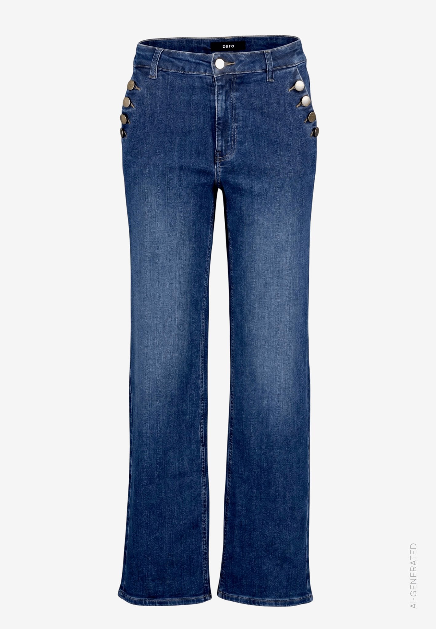 Zero Damen Jeans Dark Blue Denim
