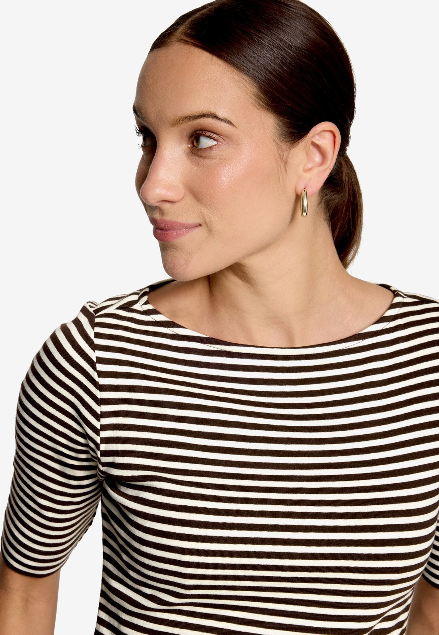 Zero Damen T-Shirts Cream/Brown