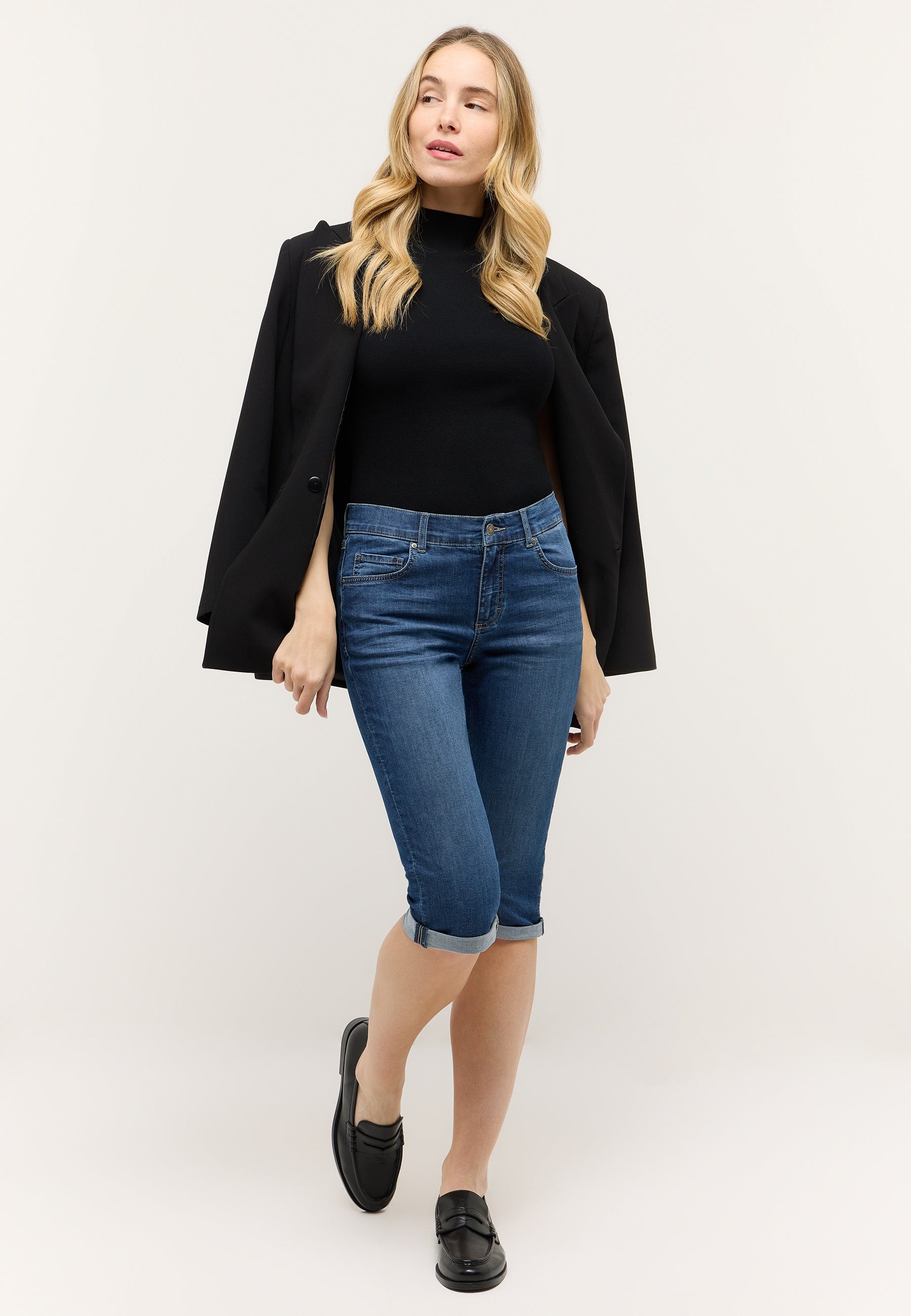 Angels Damen Jeans  Mid Blue U