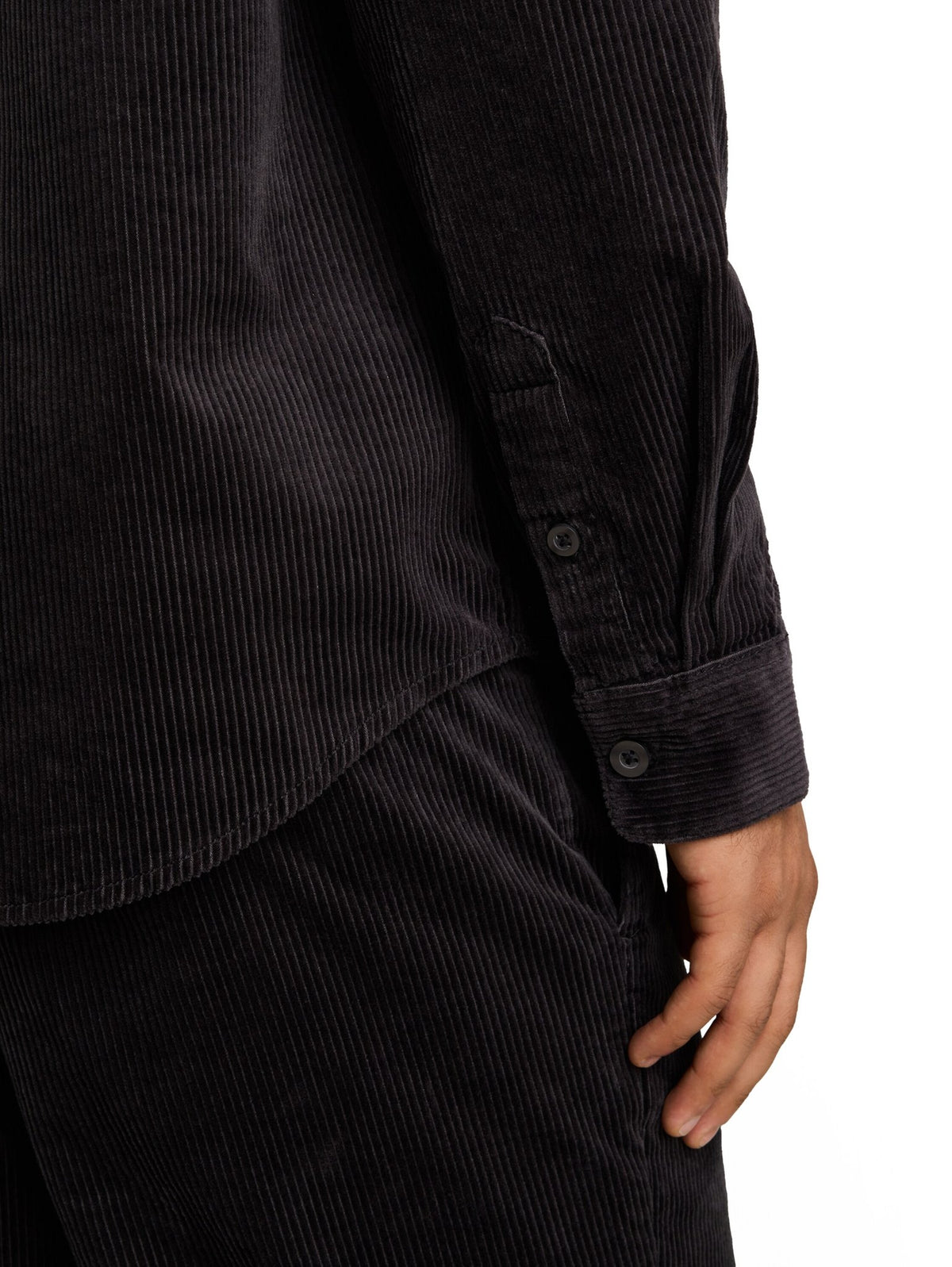 Tom Tailor denim Herren Hemden lang Coal Grey