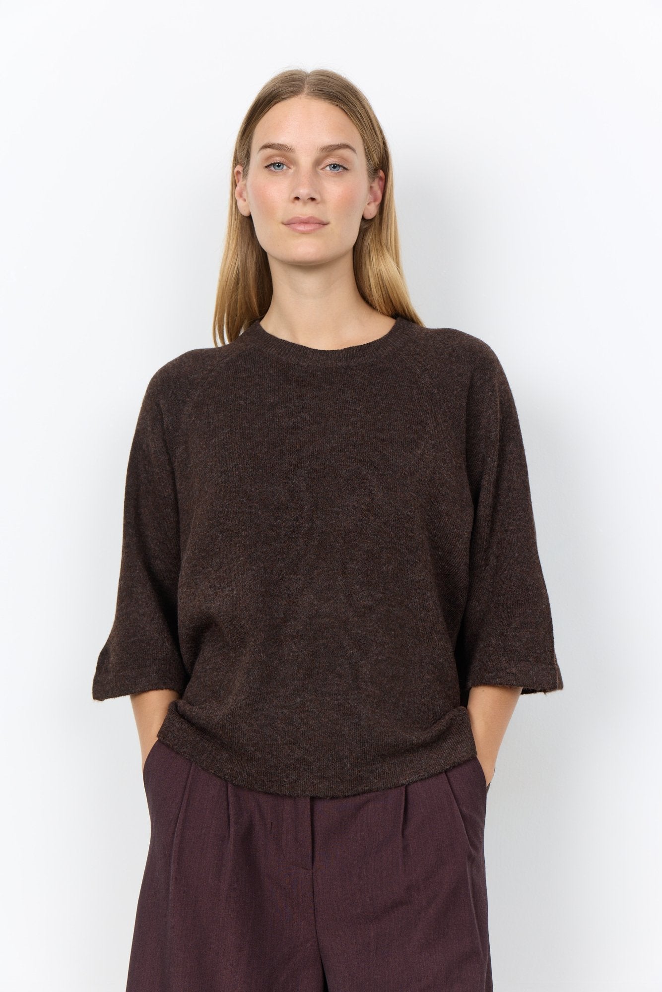 Soya Concept Damen Pullover Chocolate Plum