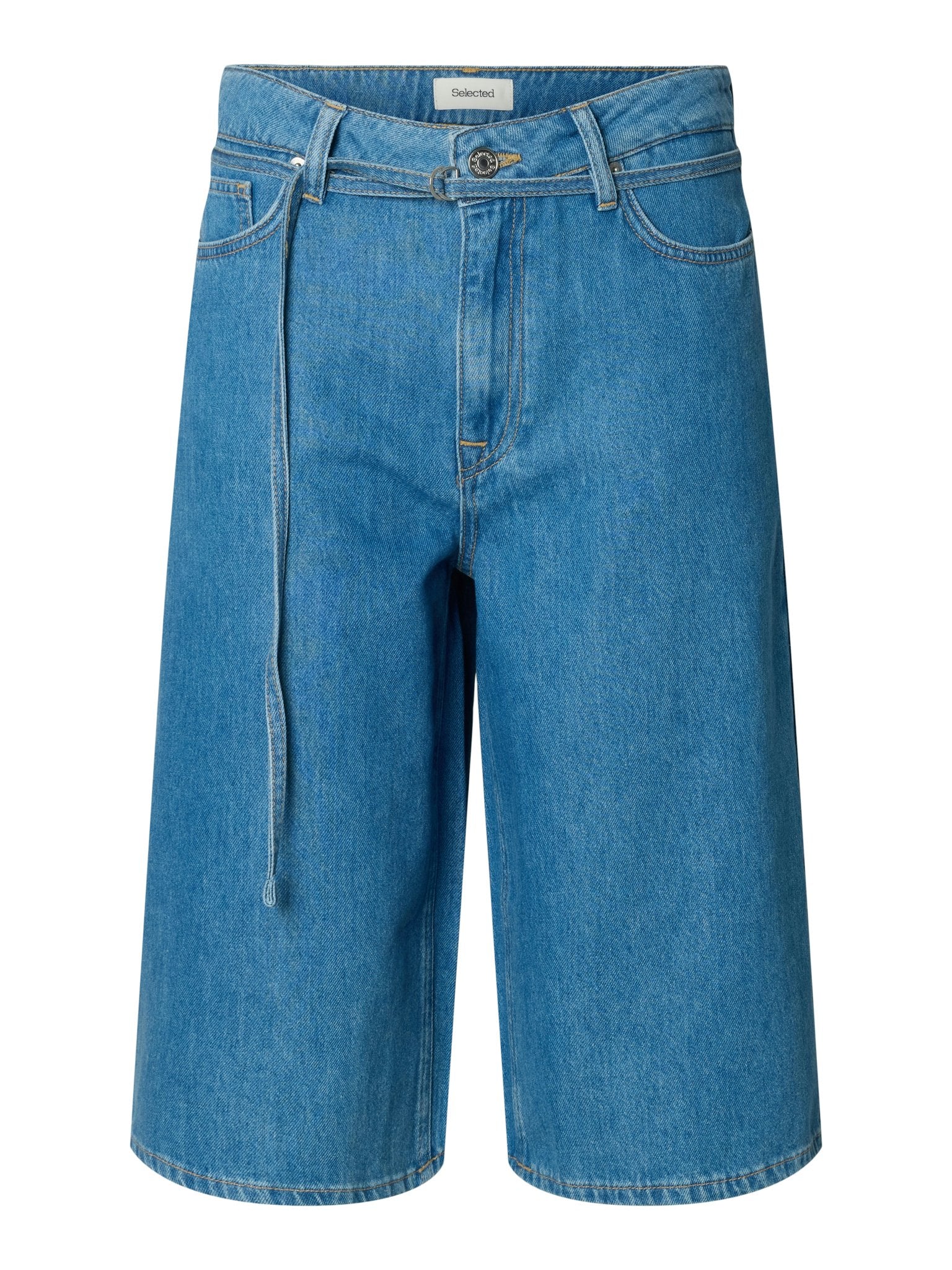 Selected Femme Damen Shorts Medium Blue Den