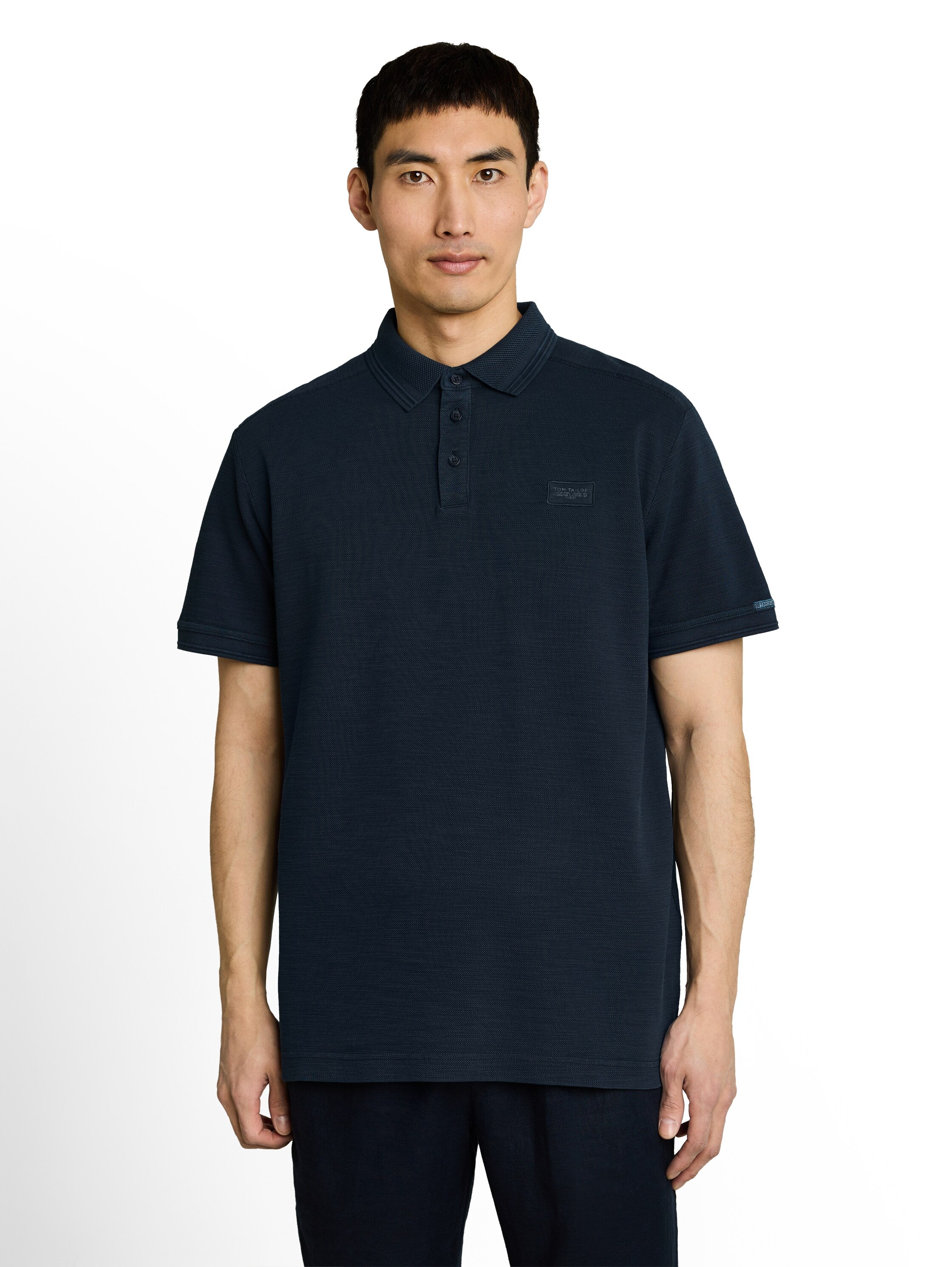 Tom Tailor Herren Polo-Shirts Sky Captain Blu