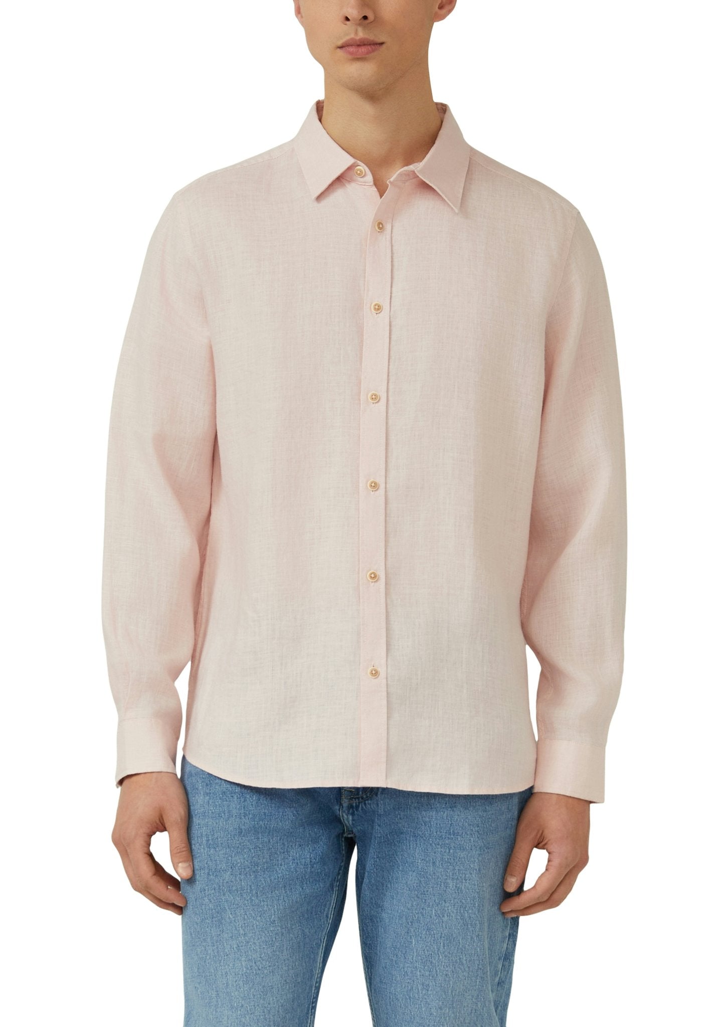 S. Oliver red Herren Hemden lang Lilac/Pink