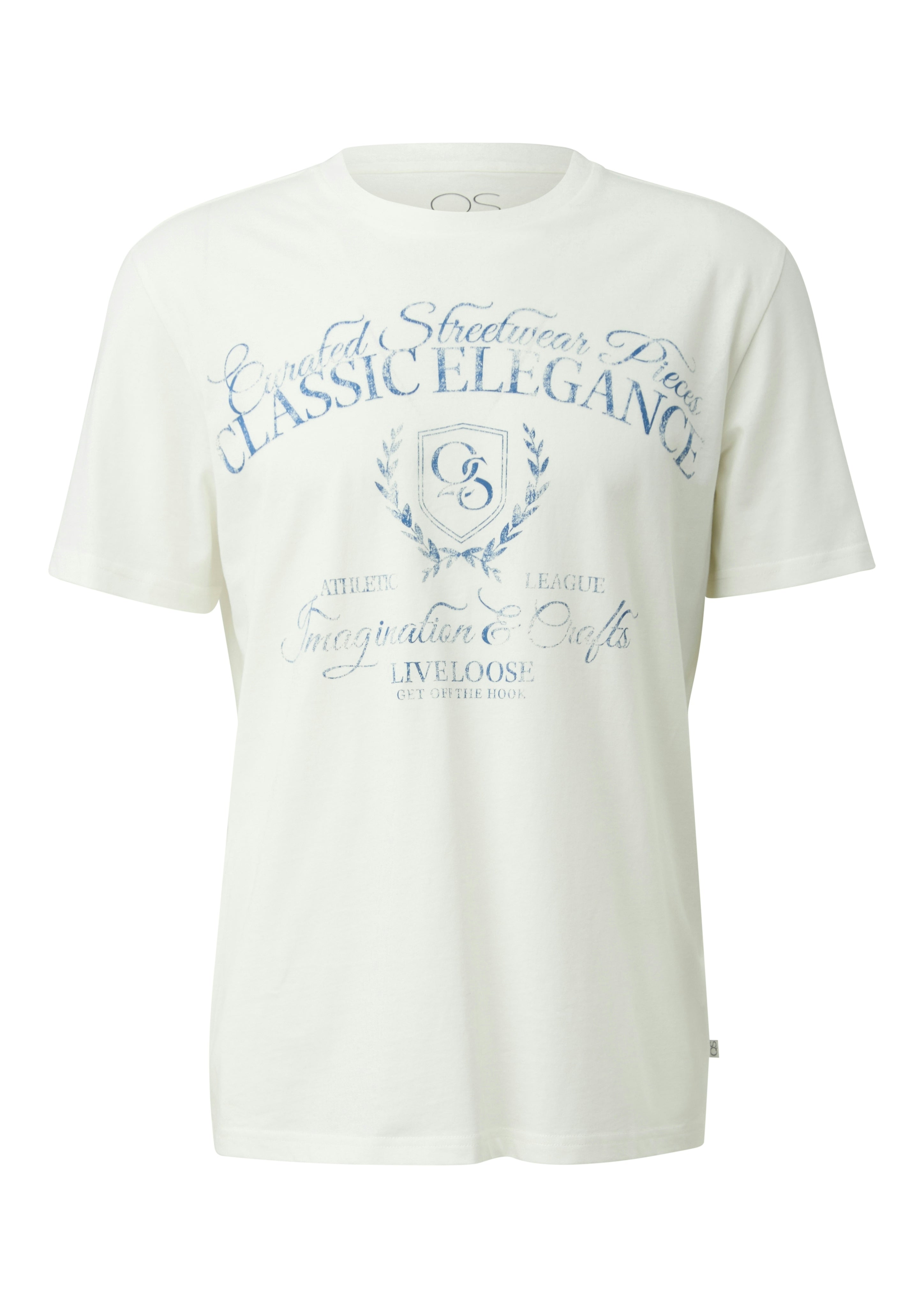 QS by S.Oliver Herren T-Shirts kurz White