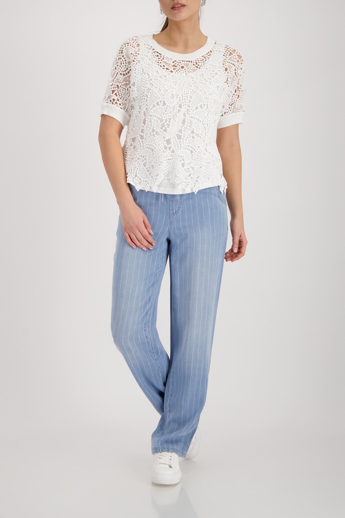 Monari Damen Pullover Cream