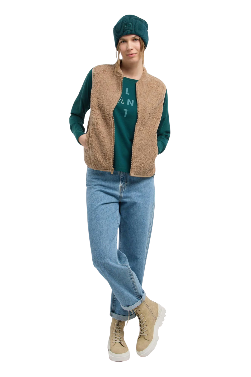 Elbsand Damen Blusen kurz  Nougat