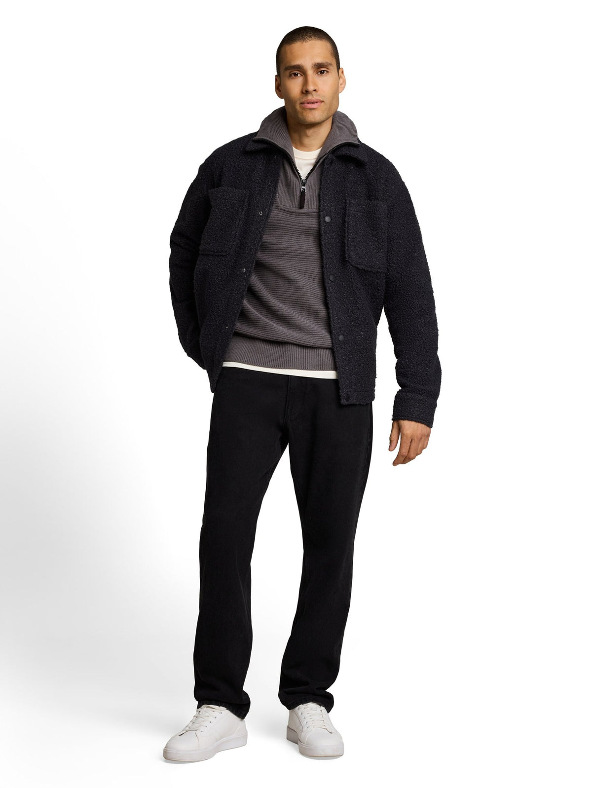 Tom Tailor denim Herren Pullover Classic Grey