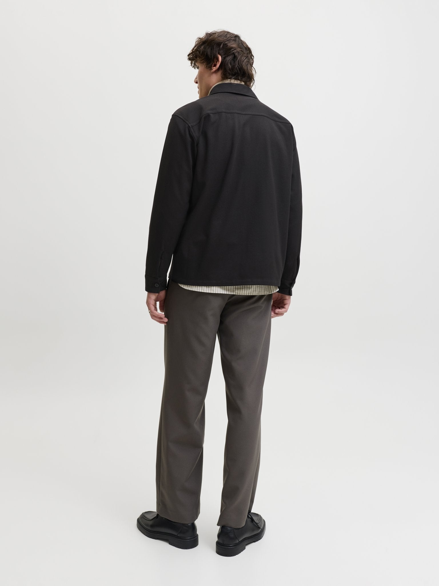 Jack & Jones Herren Hemden lang Black