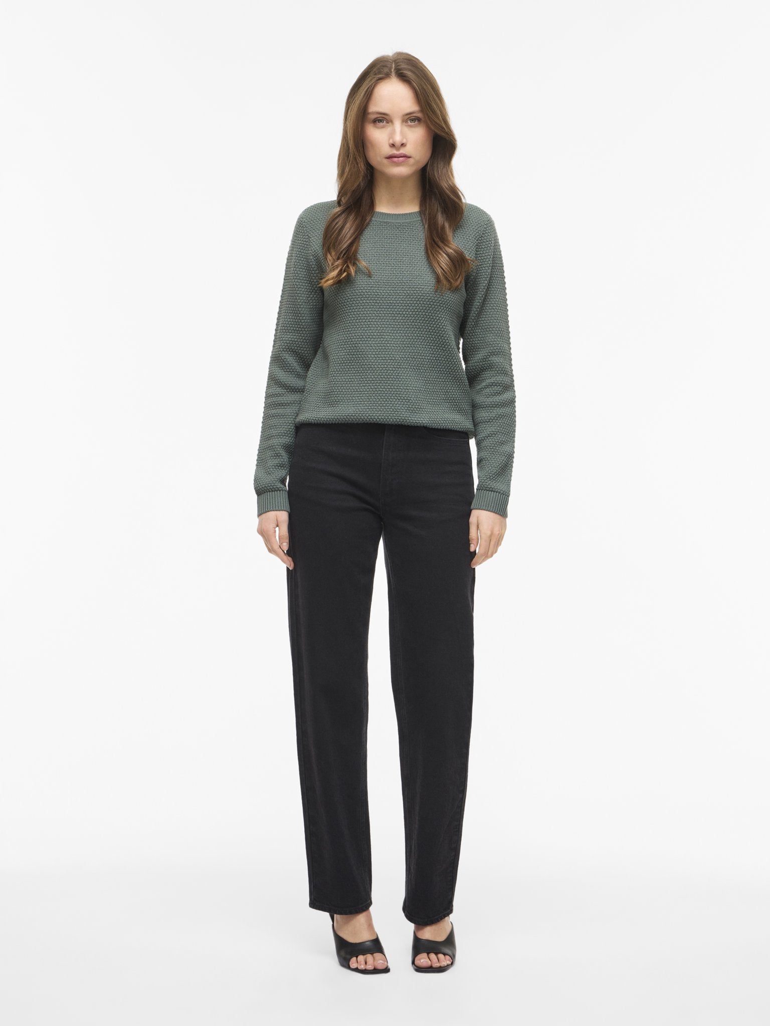 Vila Damen Pullover Balsam Green
