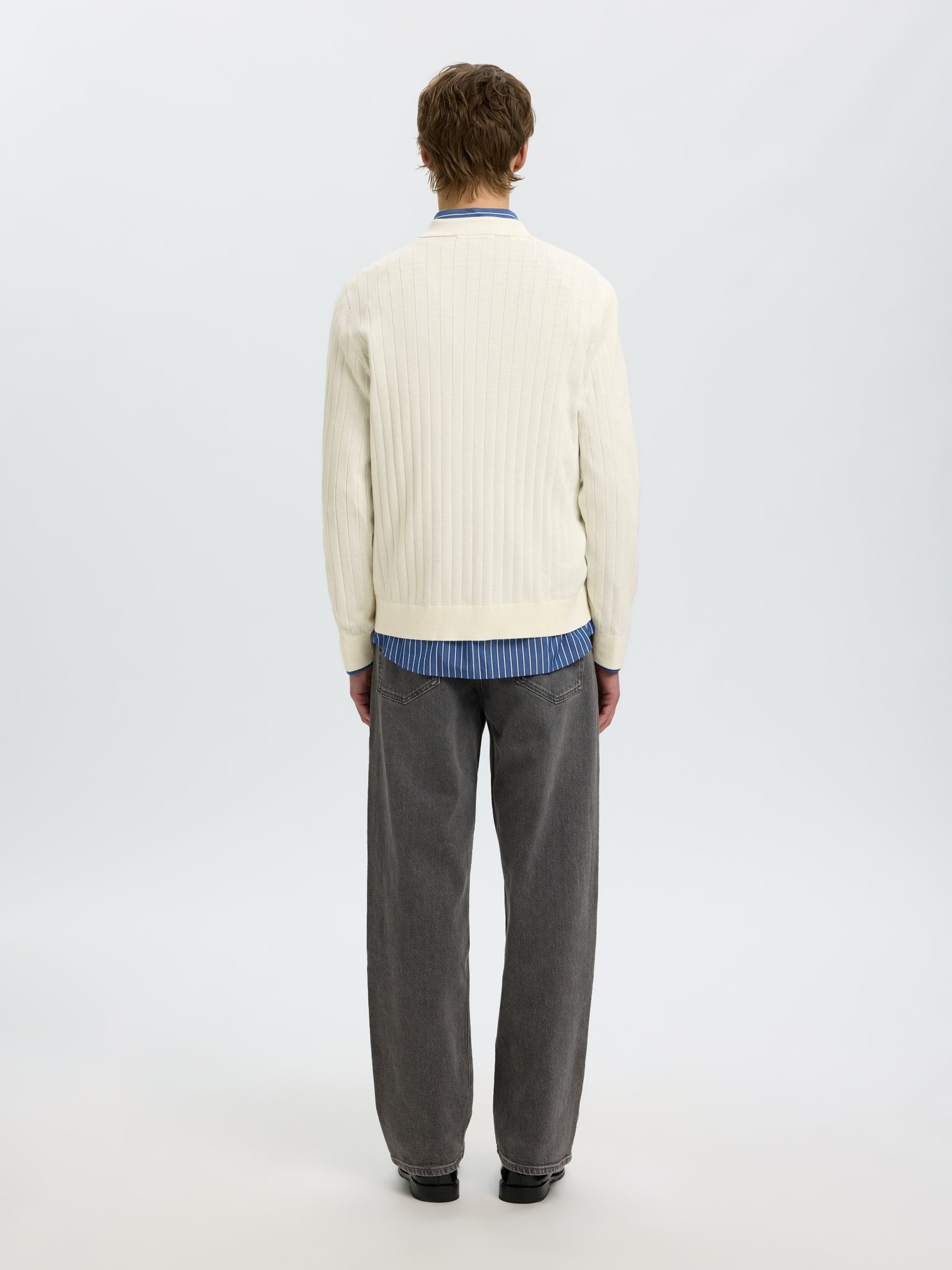 Selected homme Herren Pullover  Egret