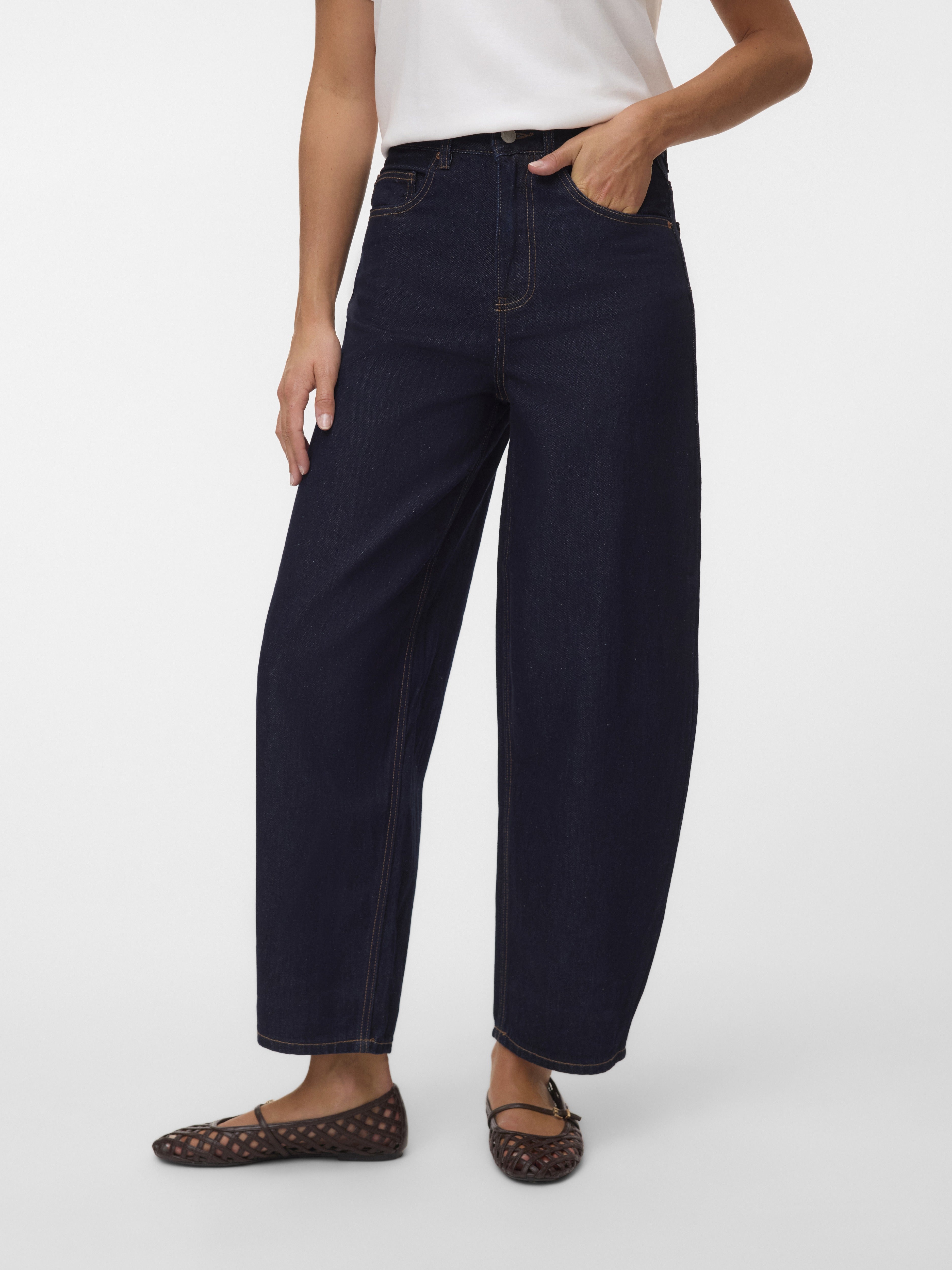 Vero Moda Damen Jeans Dark Blue Denim