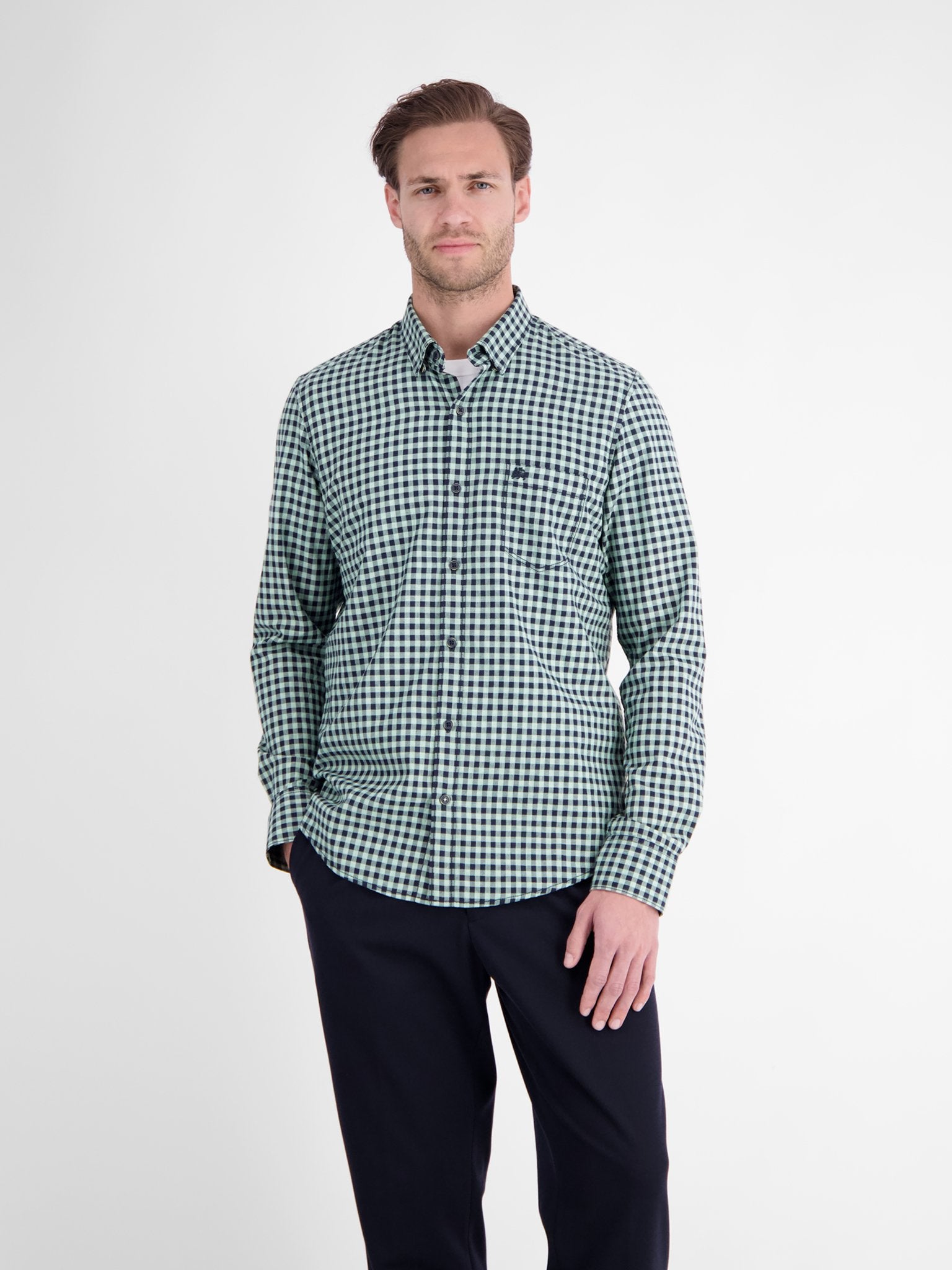Lerros Herren Hemden Misty Blue