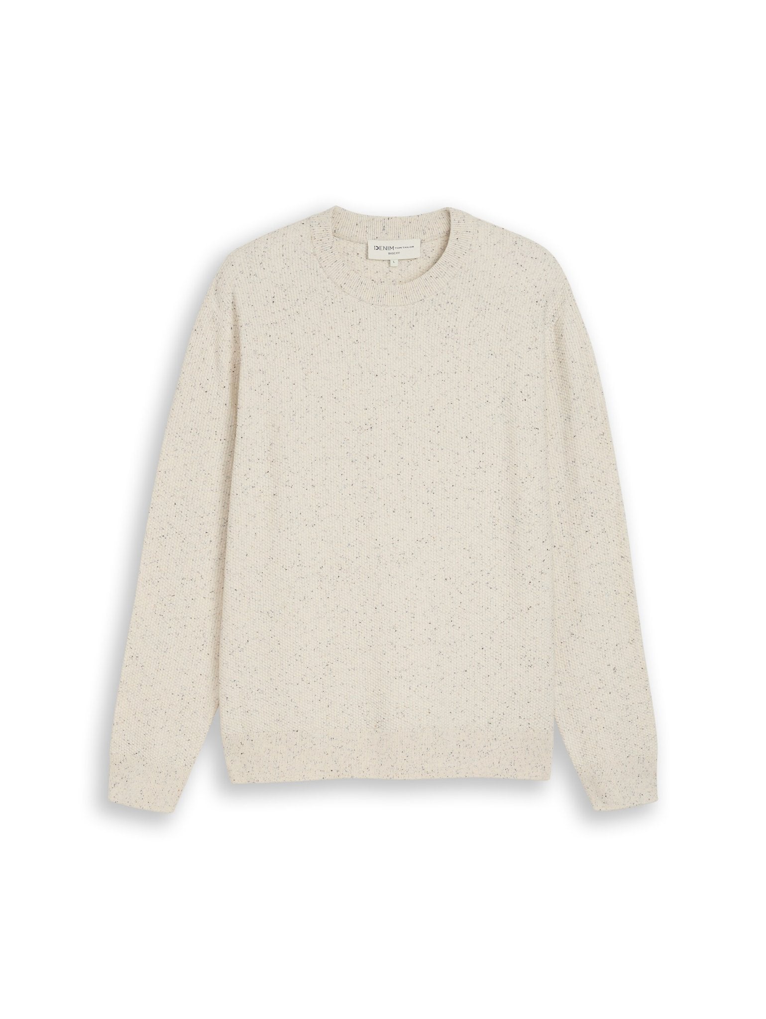 Tom Tailor denim Herren Pullover Off White Neps