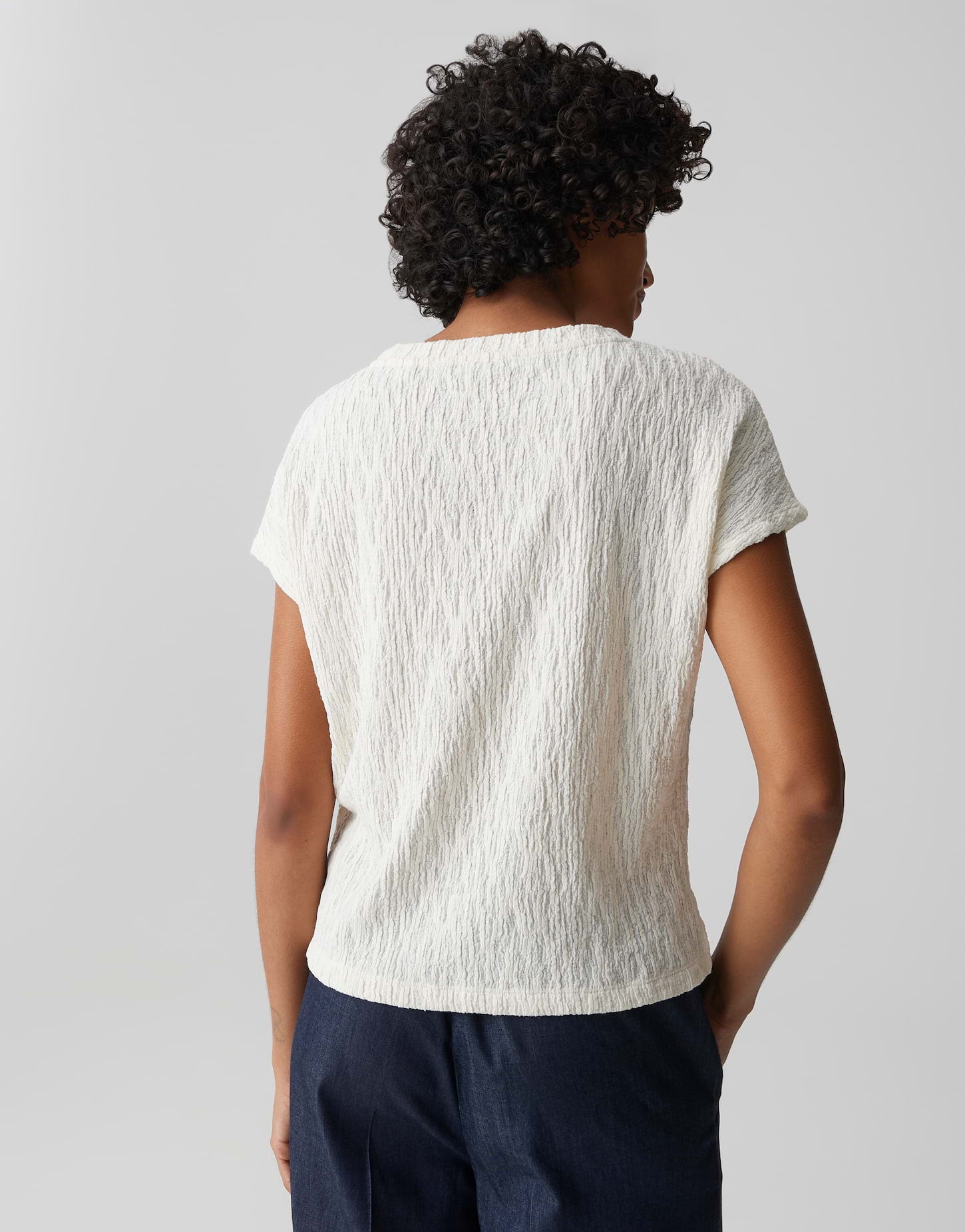 Opus Damen T-Shirts Milk