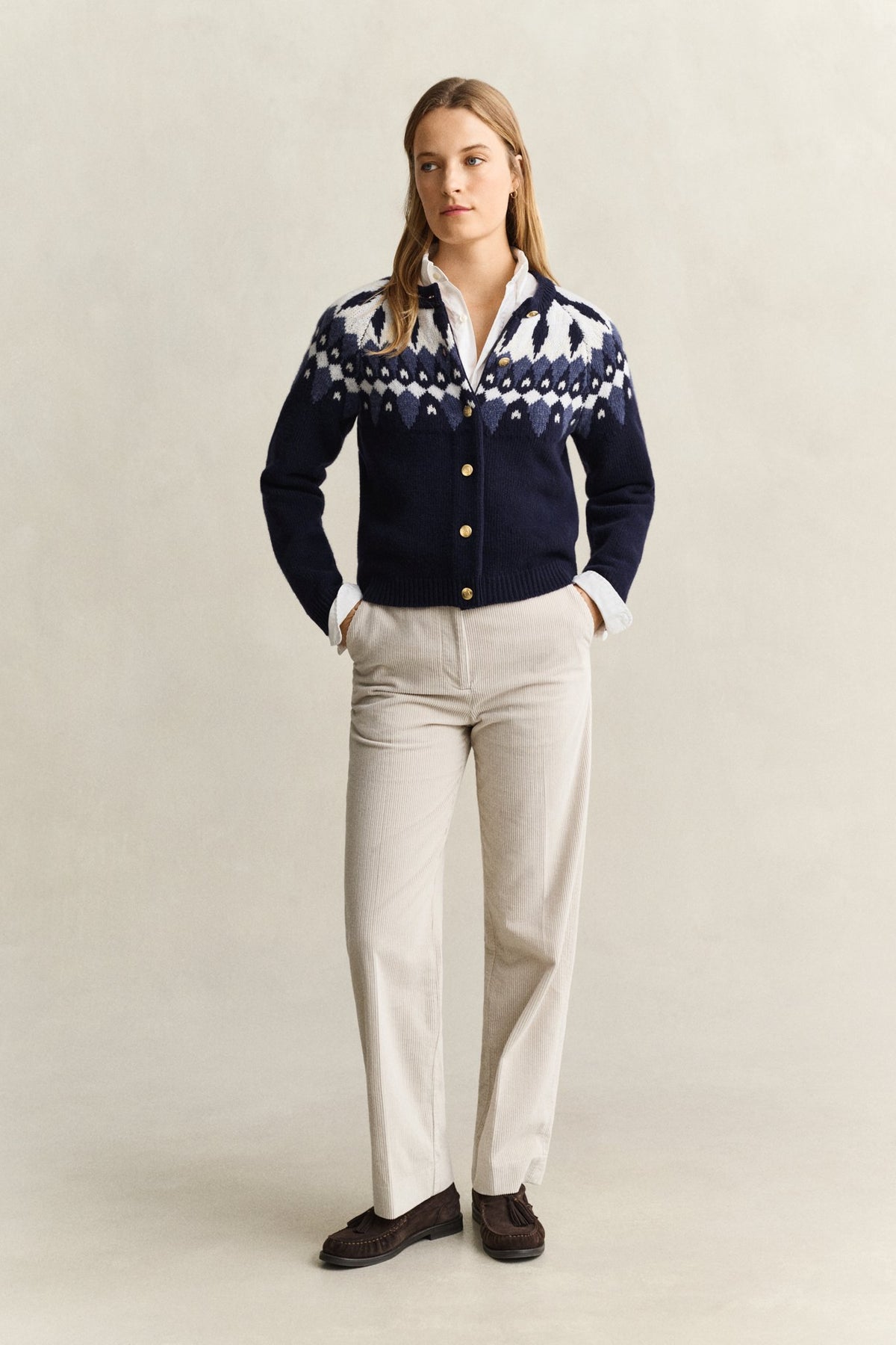 Gant Damen Strickjacken Evening Blu