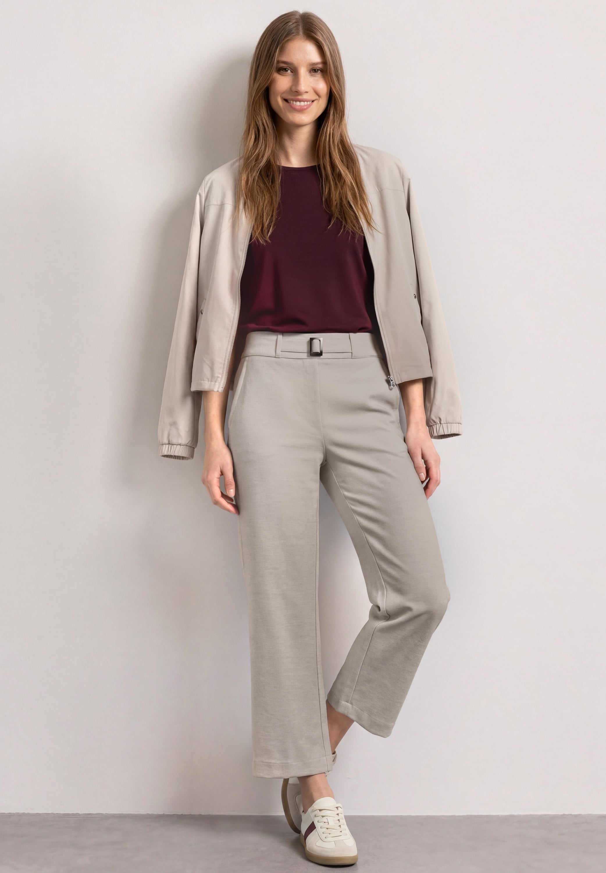 Street One Damen Hosen  Clay Sand