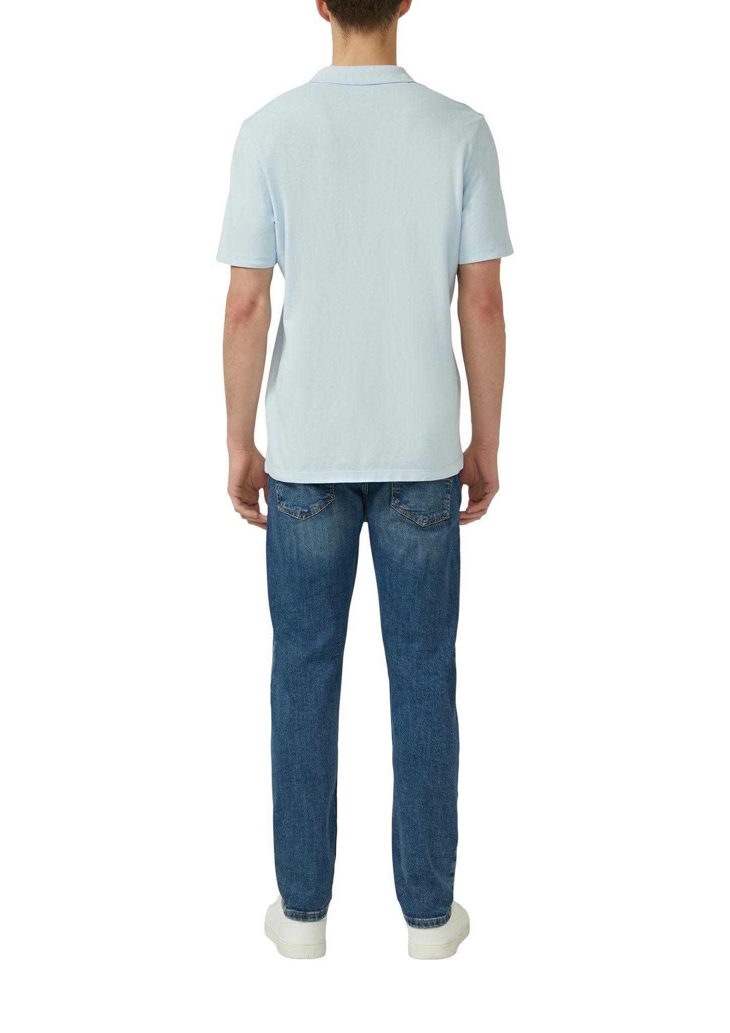 S. Oliver red Herren Polo-Shirts Blue