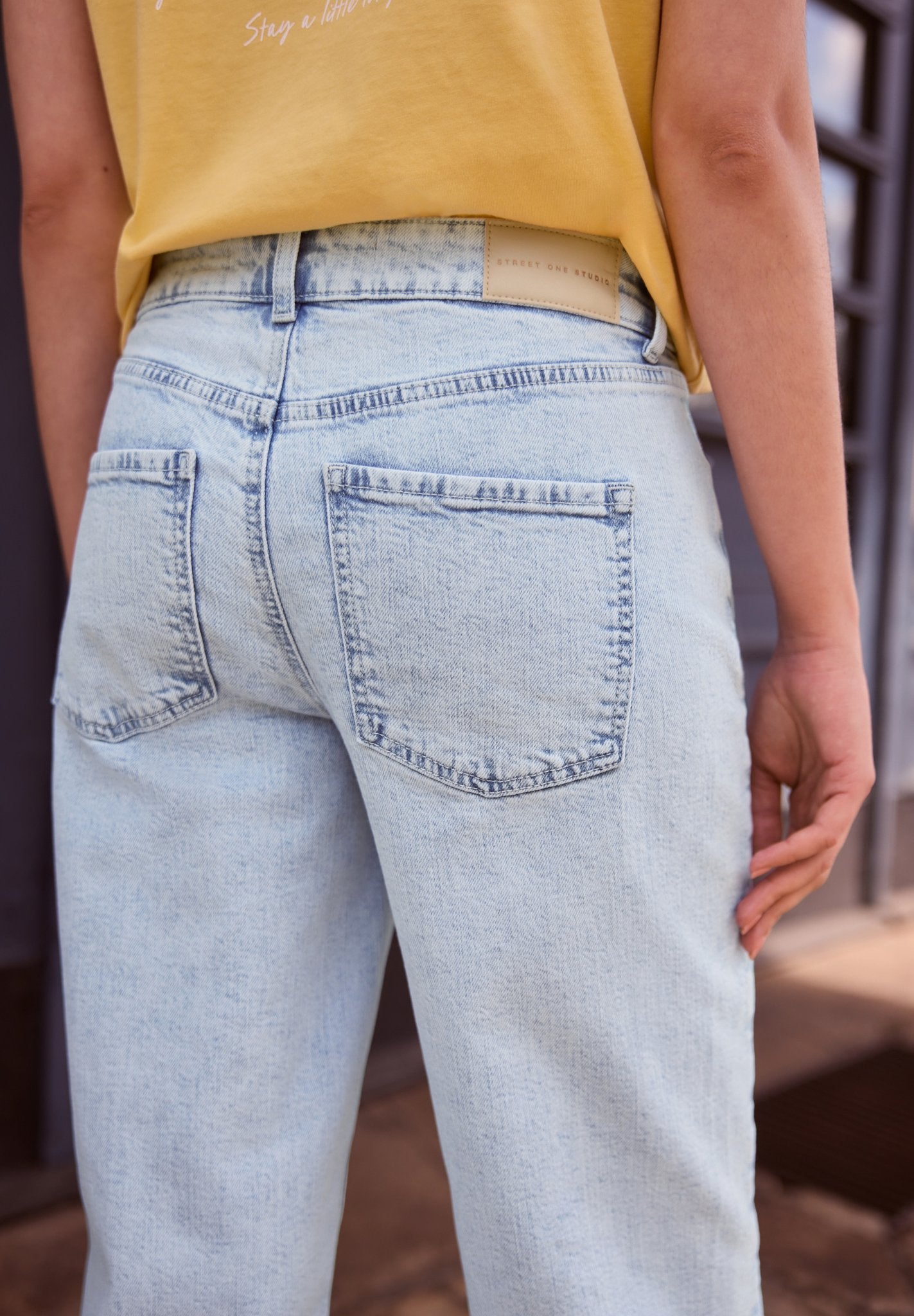 Street One Studio Damen Hosen  Bleached