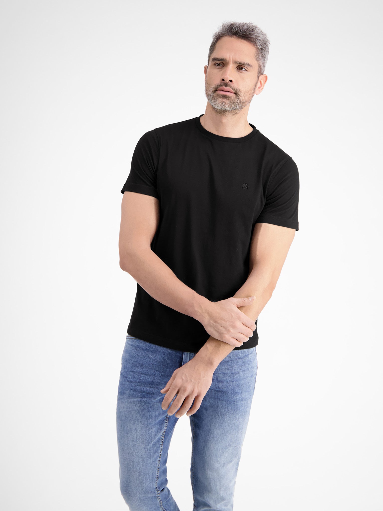 Lerros Herren T-Shirts kurz Black
