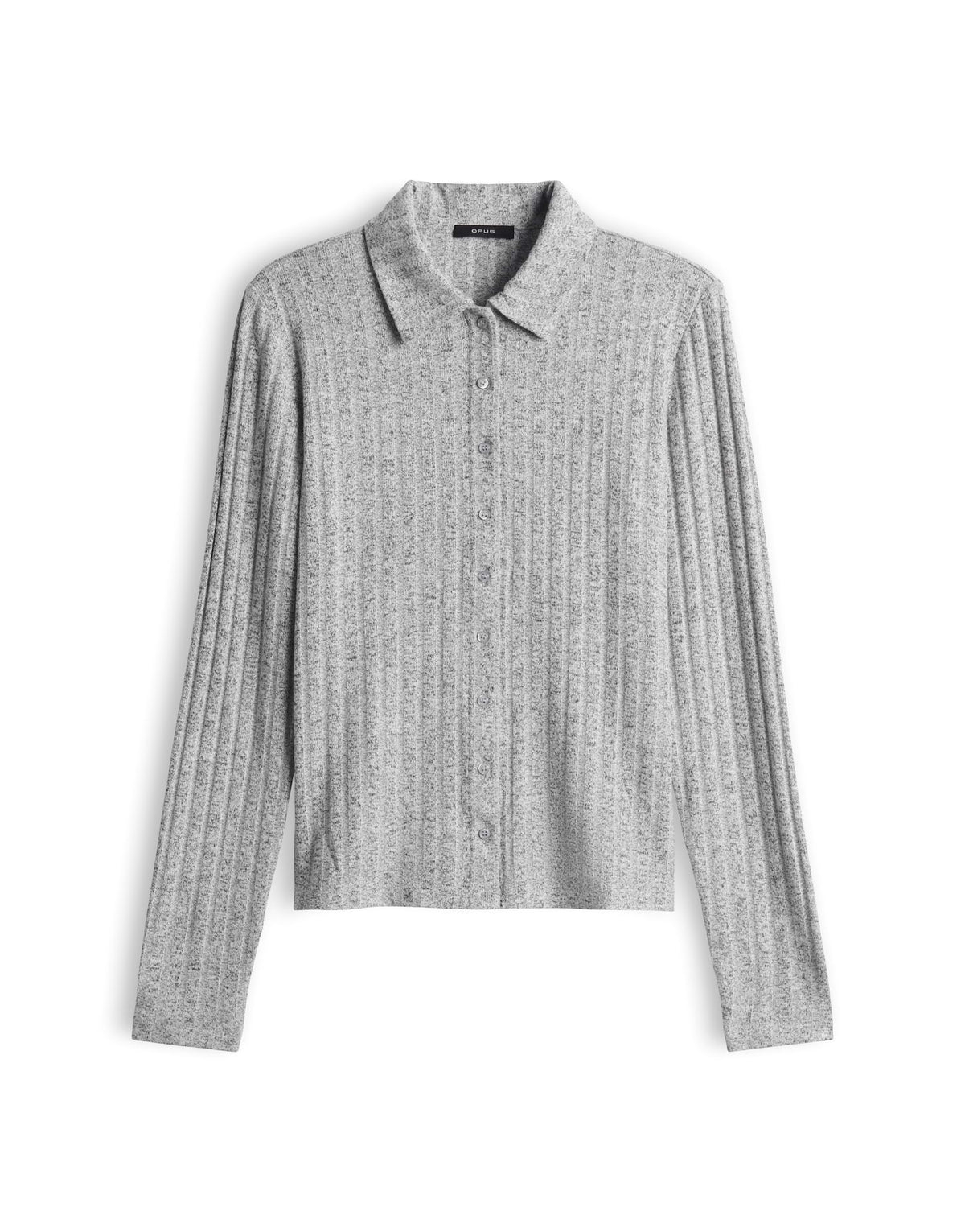 Opus Damen T-Shirts Hazy Fog Melang