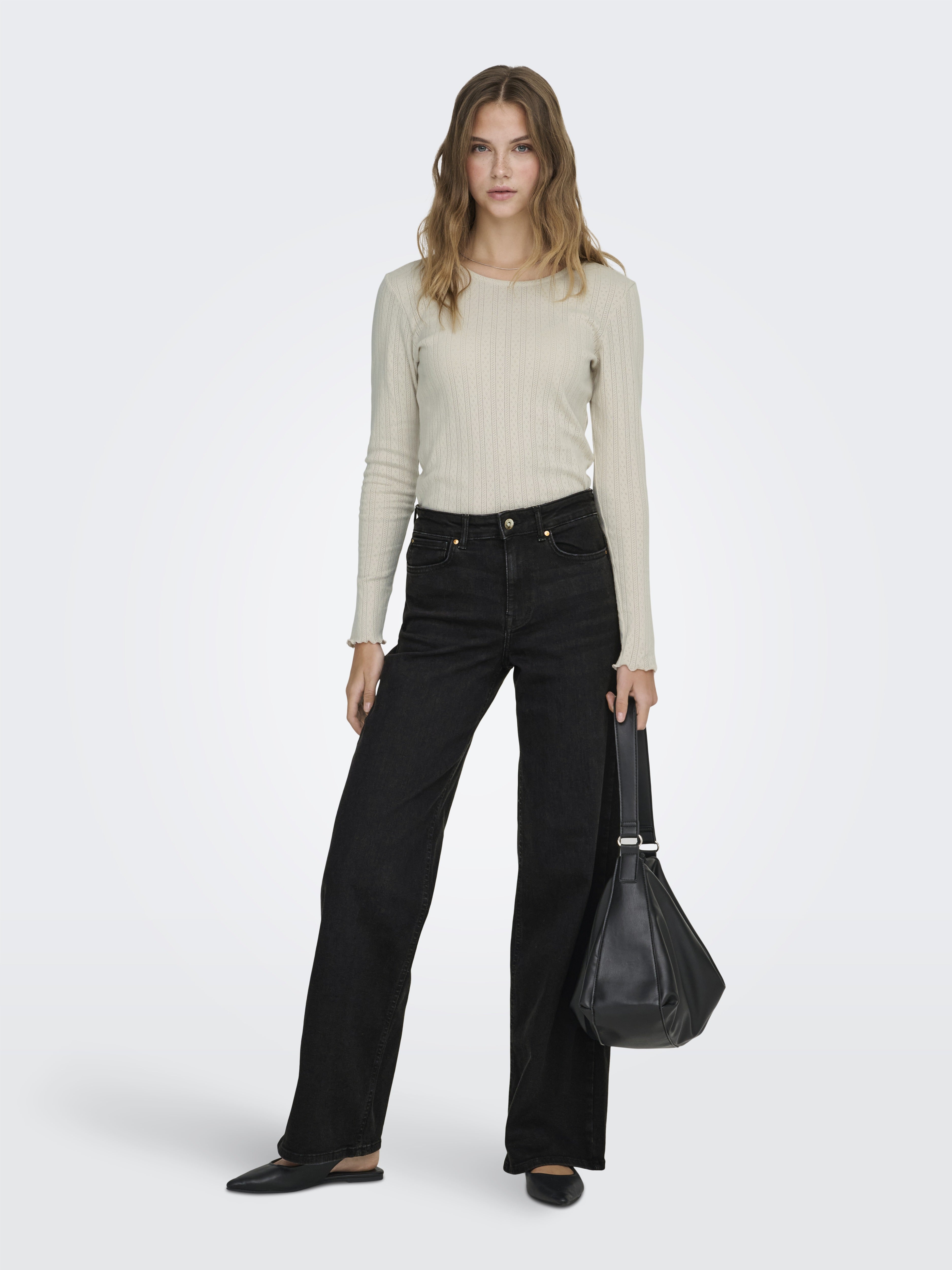 only Damen Jeans Washed Black