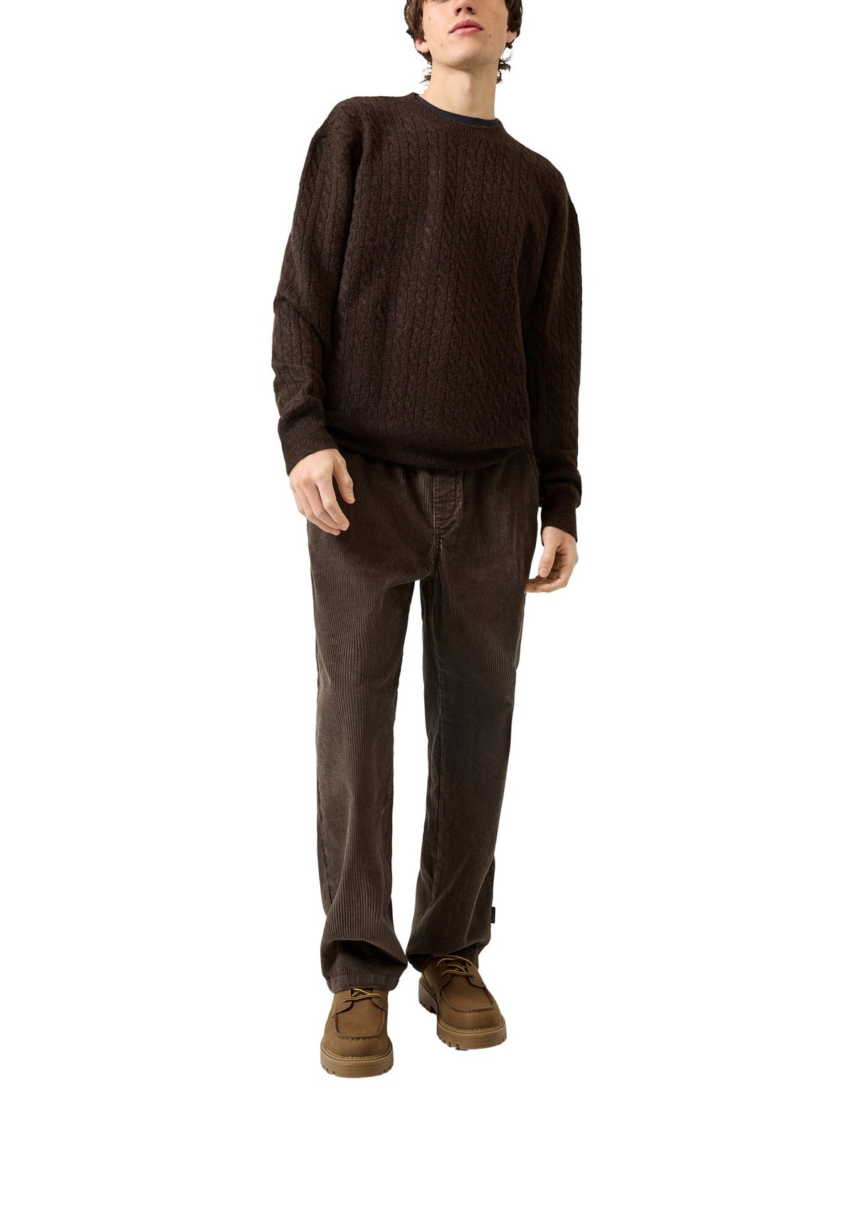 QS by S.Oliver Herren Pullover  Brown