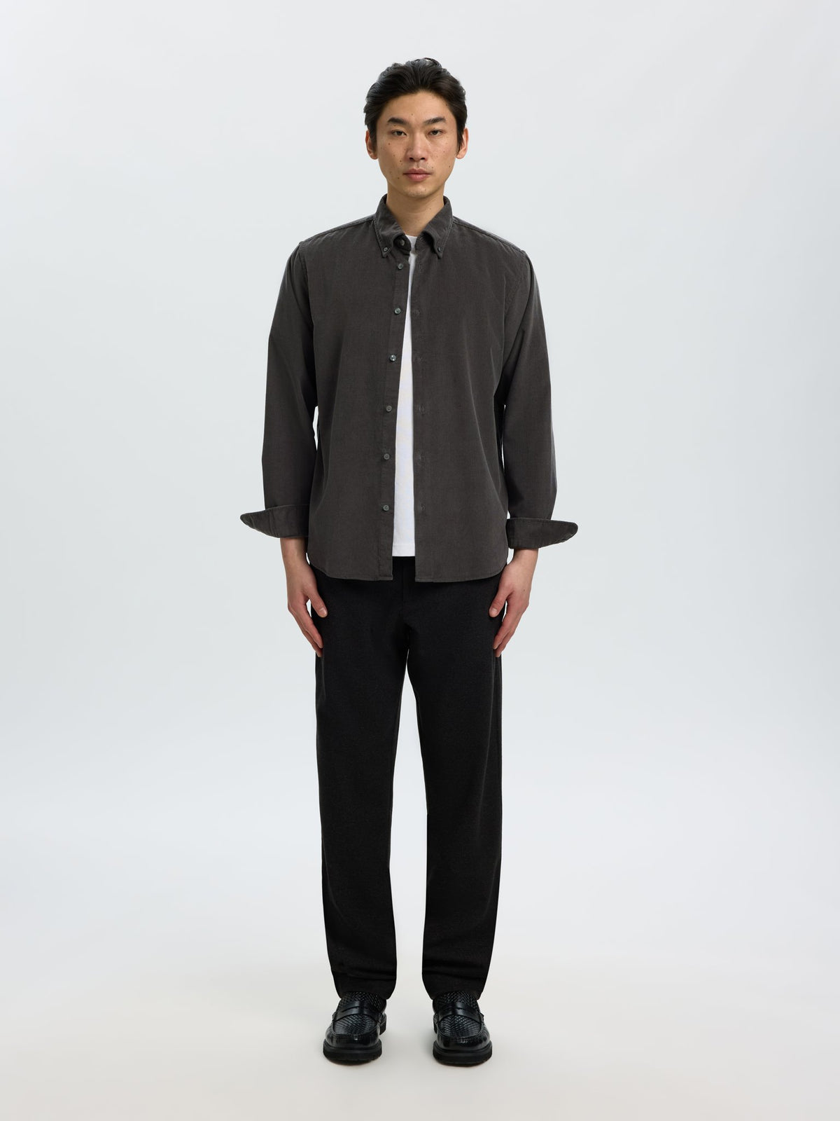 Selected homme Herren Hemden Dark Sha