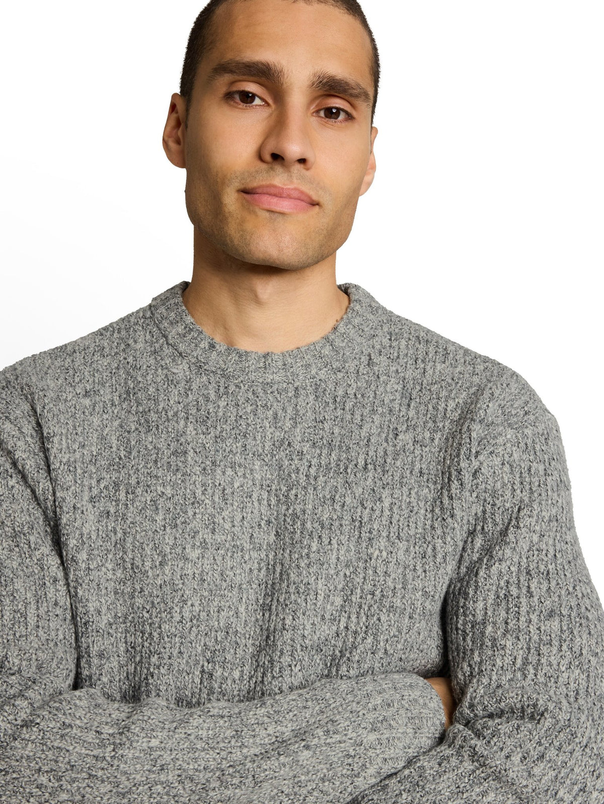 Tom Tailor denim Herren Pullover Grey Black Stru