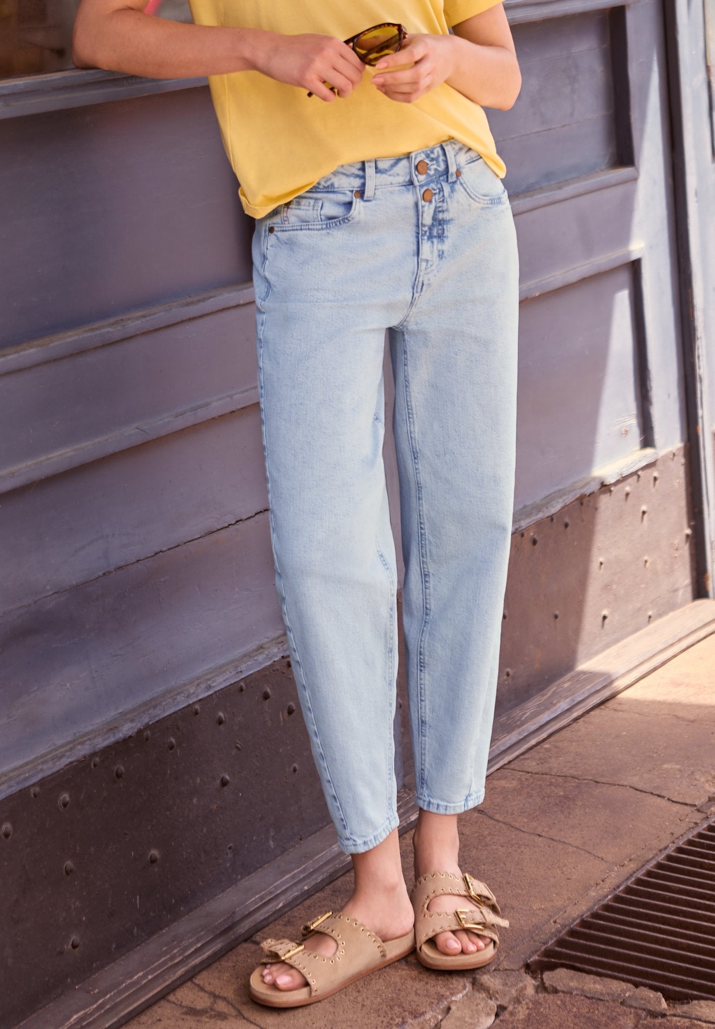 Street One Studio Damen Hosen  Bleached