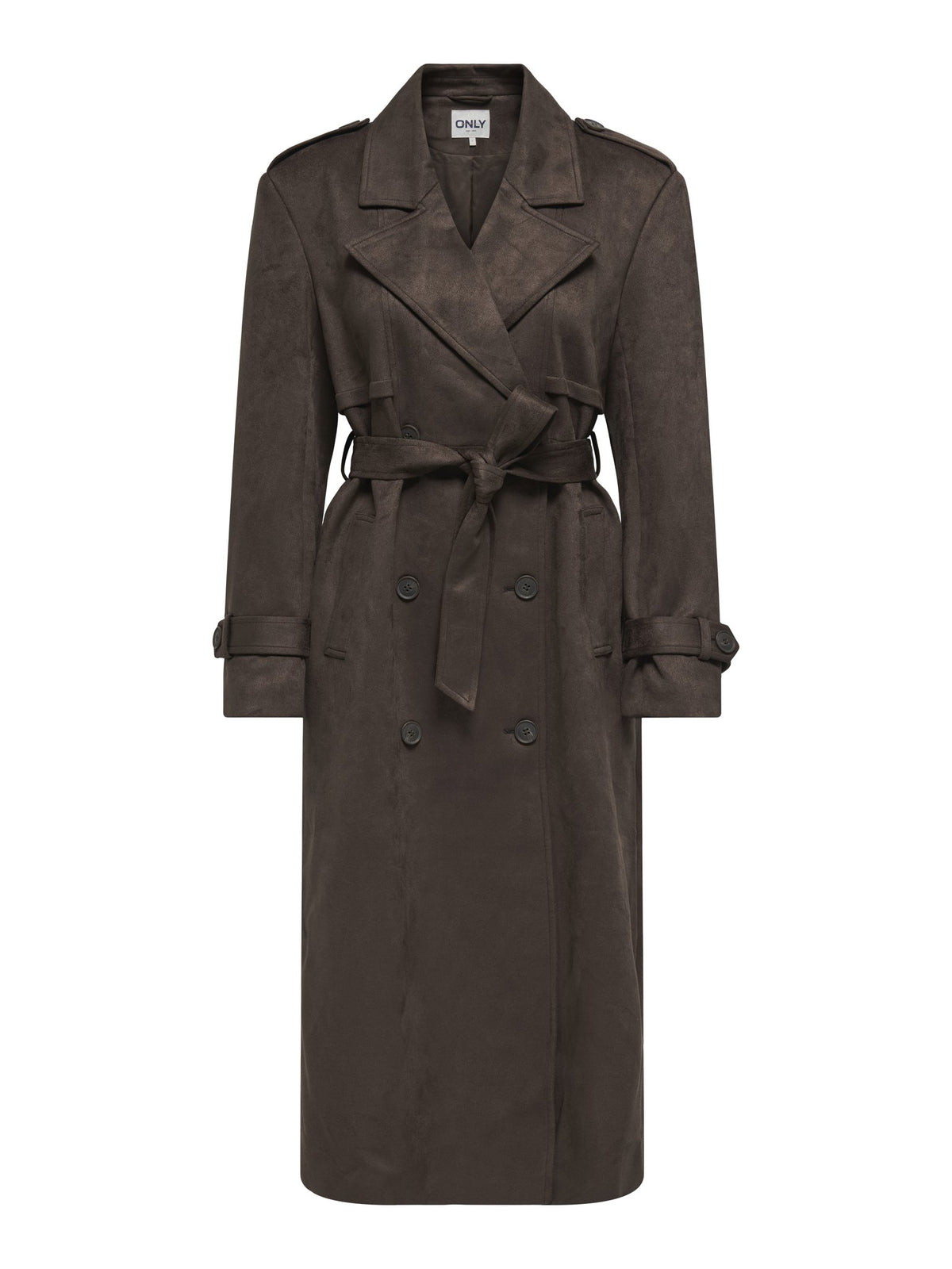 Only Damen Mantel Chocolate Brown