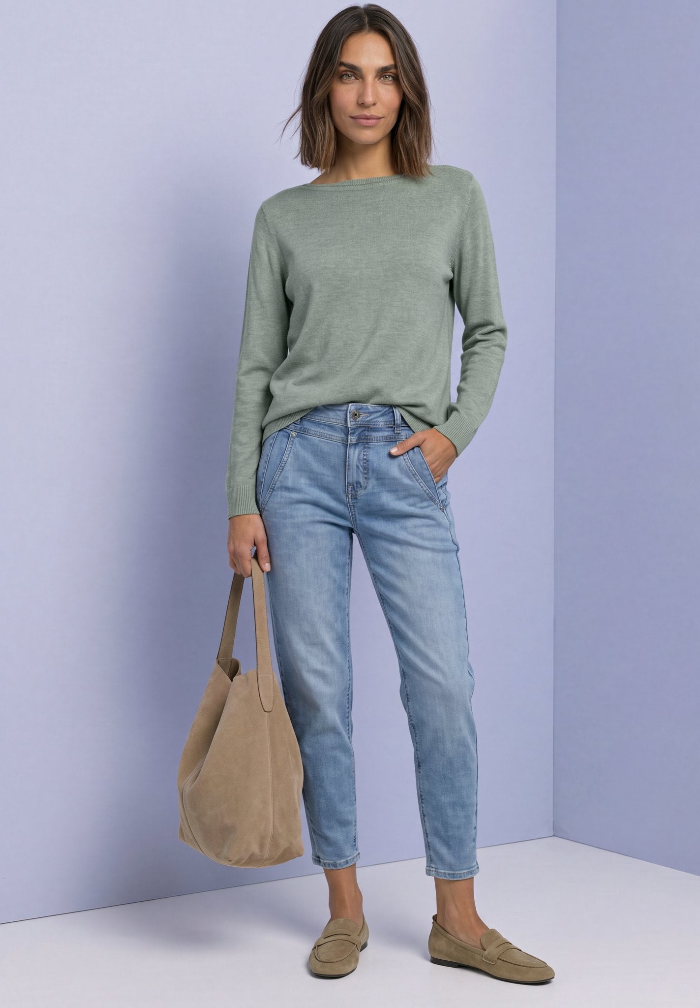 Street One Damen Pullover  Eucalyptu