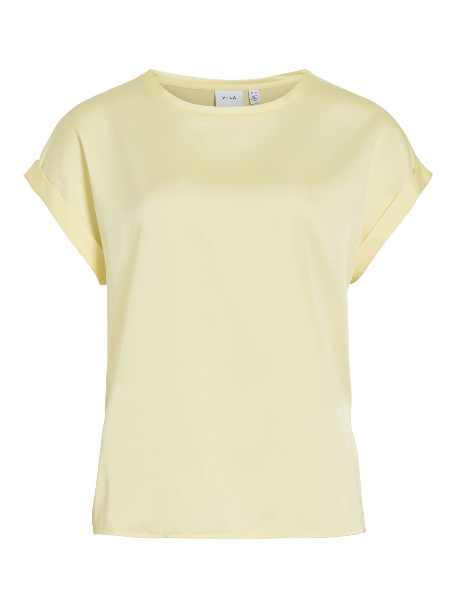 Vila Damen Tops Pastel Yellow