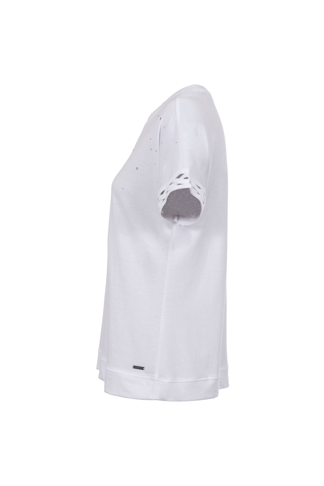 Soquesto Damen T-Shirts Weiß